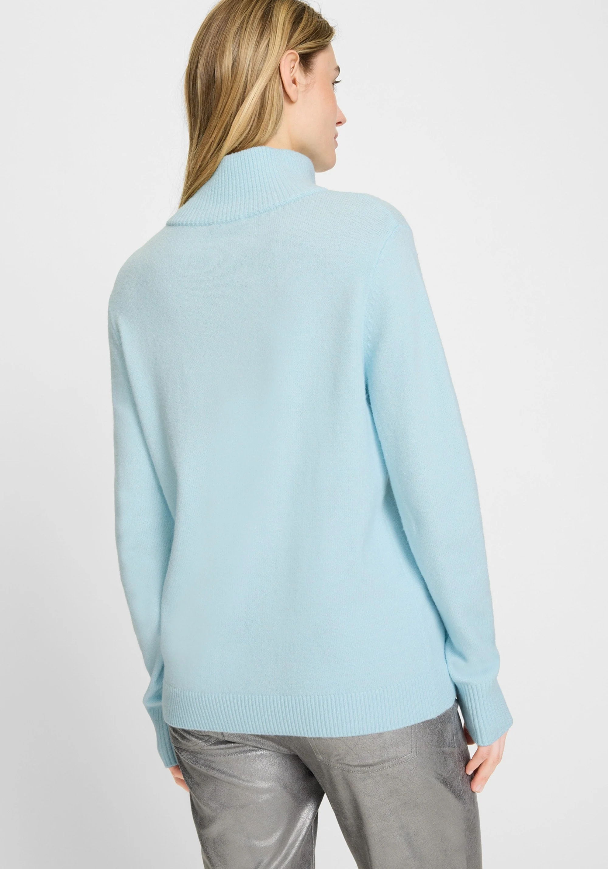 1/4 Zip Mock Neck Sweater - Image 3