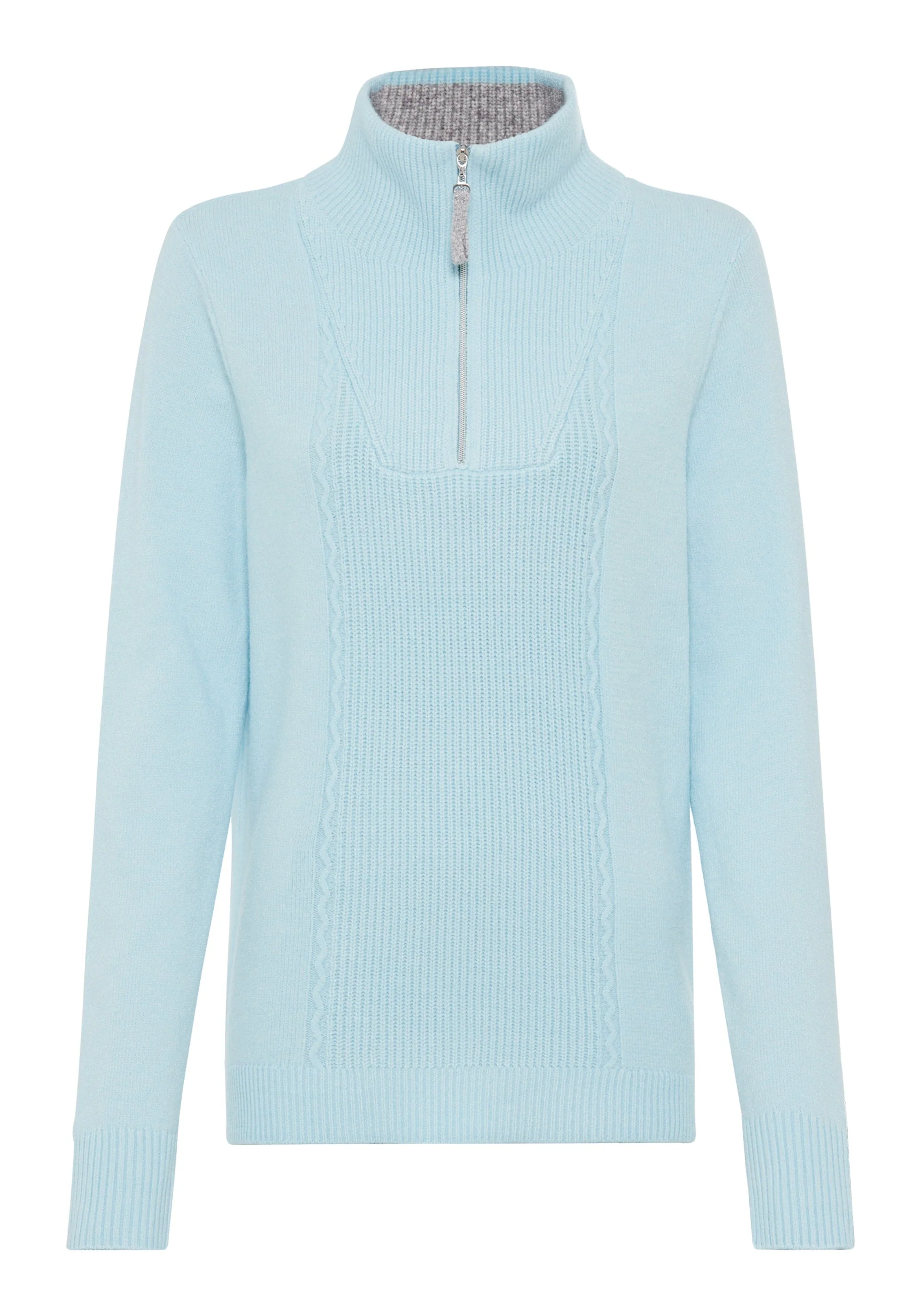 1/4 Zip Mock Neck Sweater - Image 4