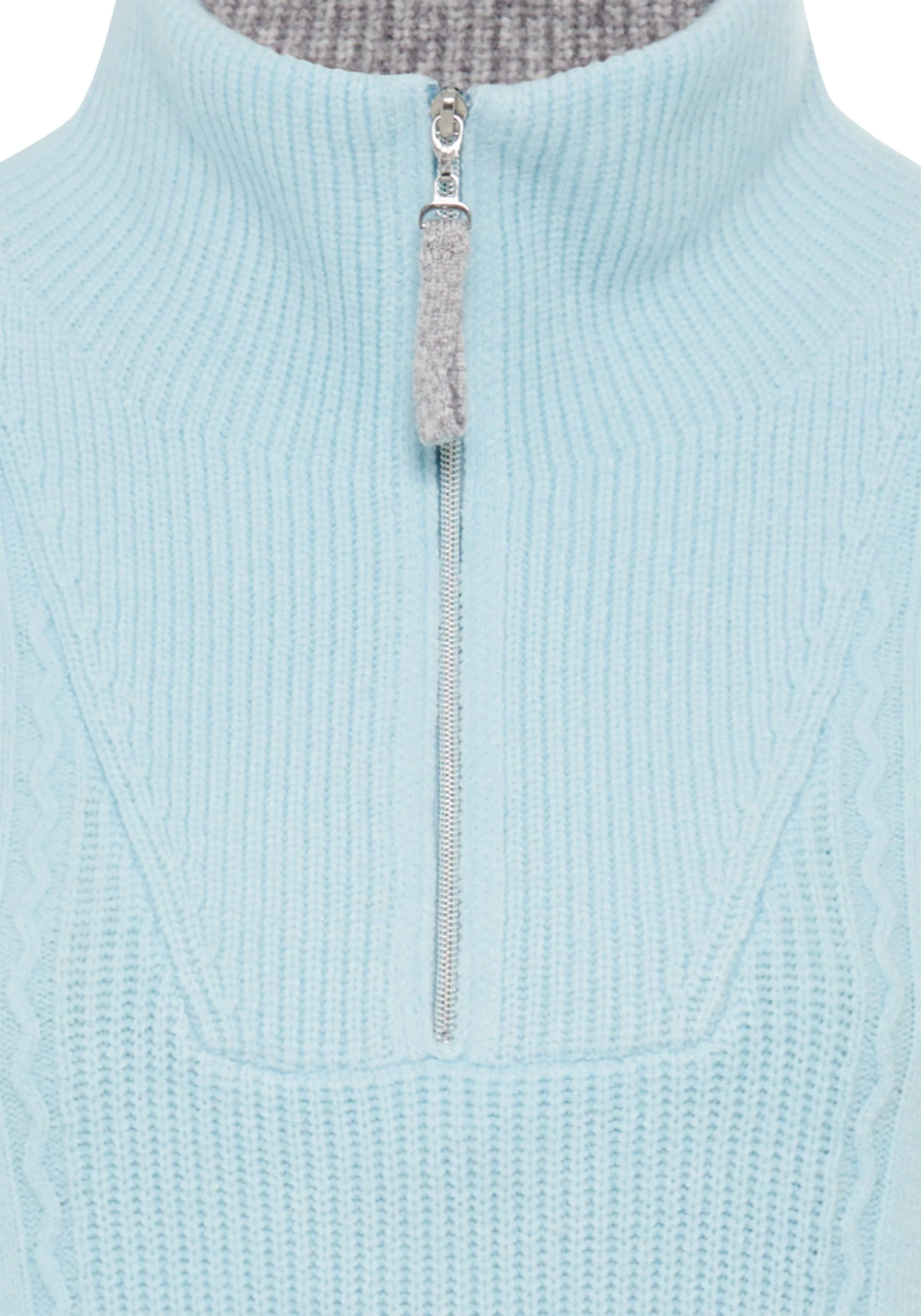 1/4 Zip Mock Neck Sweater - Image 6