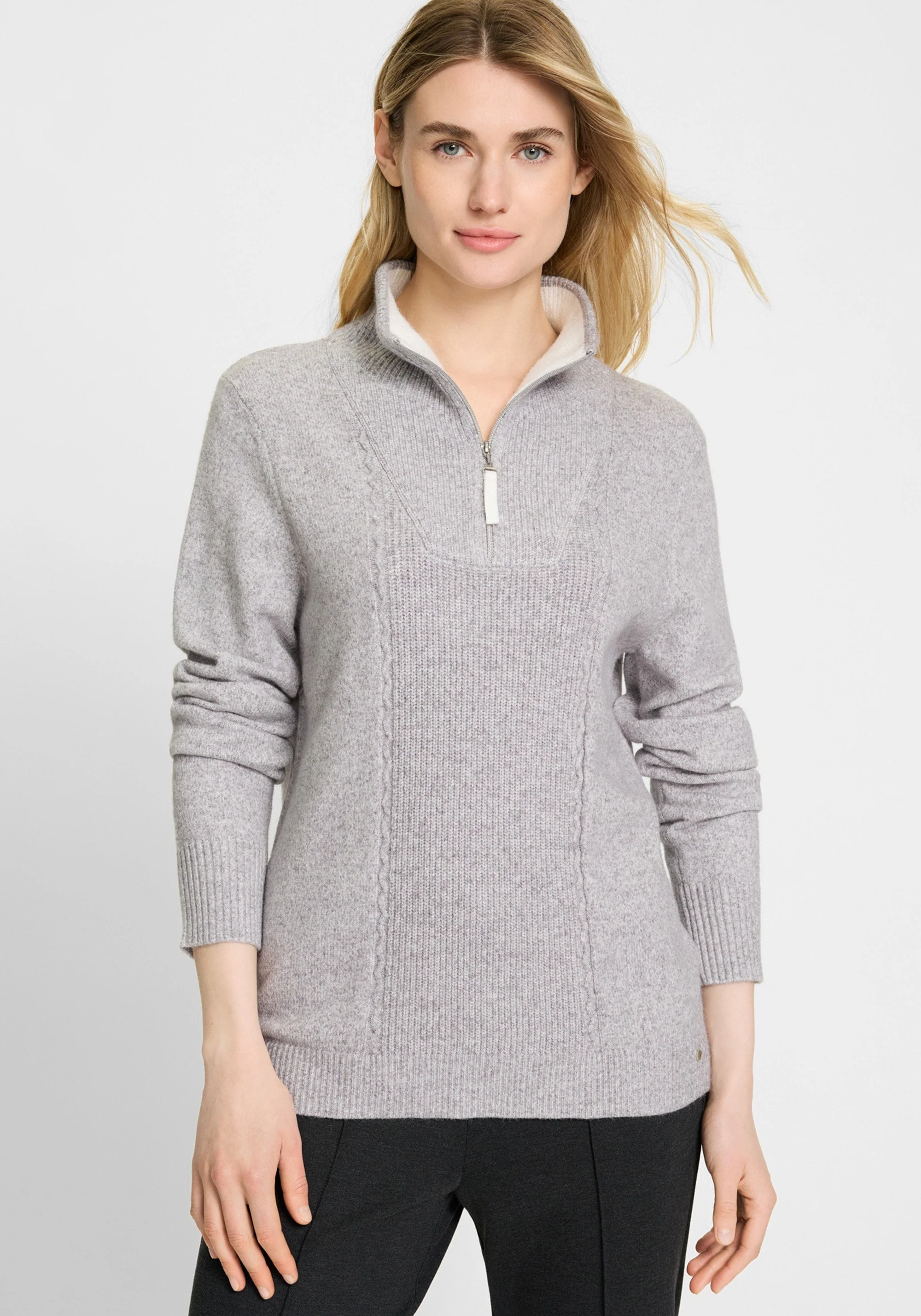 1/4 Zip Mock Neck Sweater - Image 7