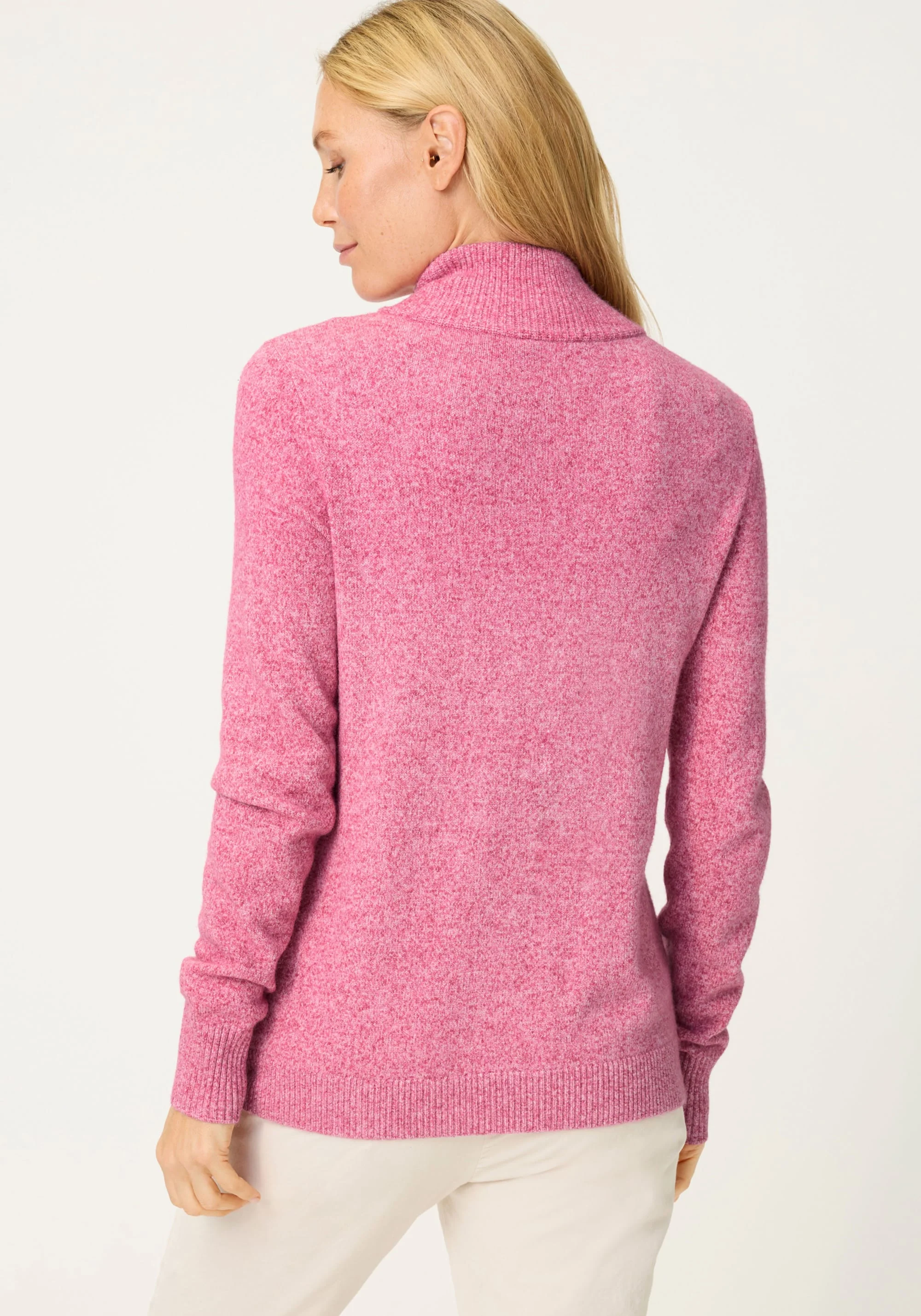 1/4 Zip Mock Neck Sweater - Image 3