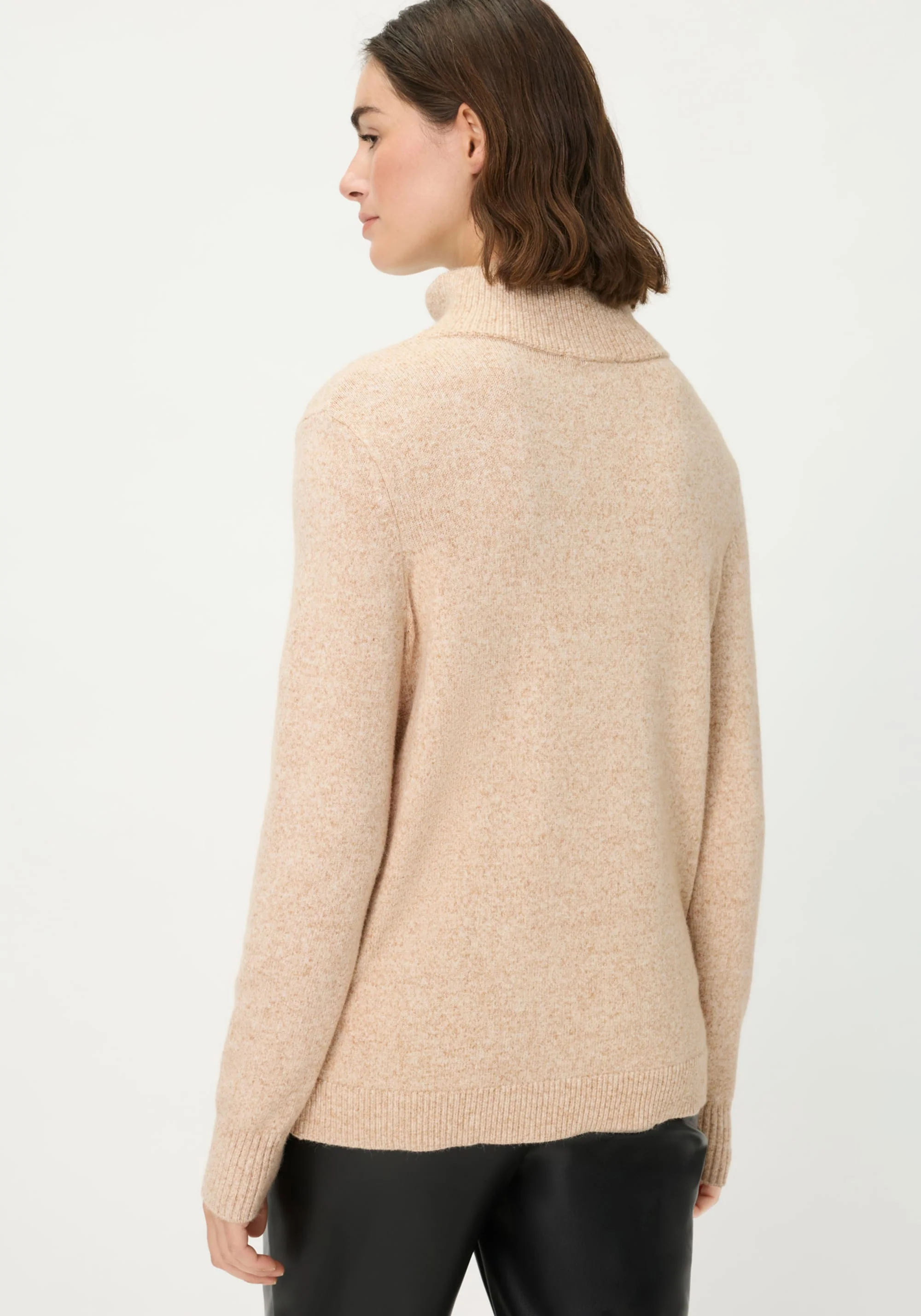 1/4 Zip Mock Neck Sweater - Image 3