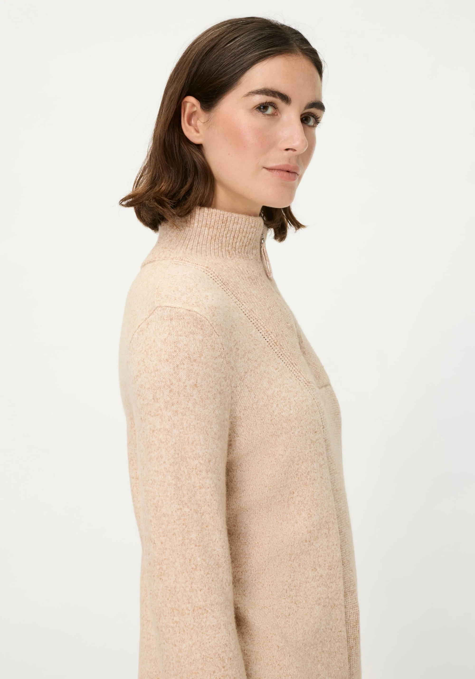 1/4 Zip Mock Neck Sweater - Image 4