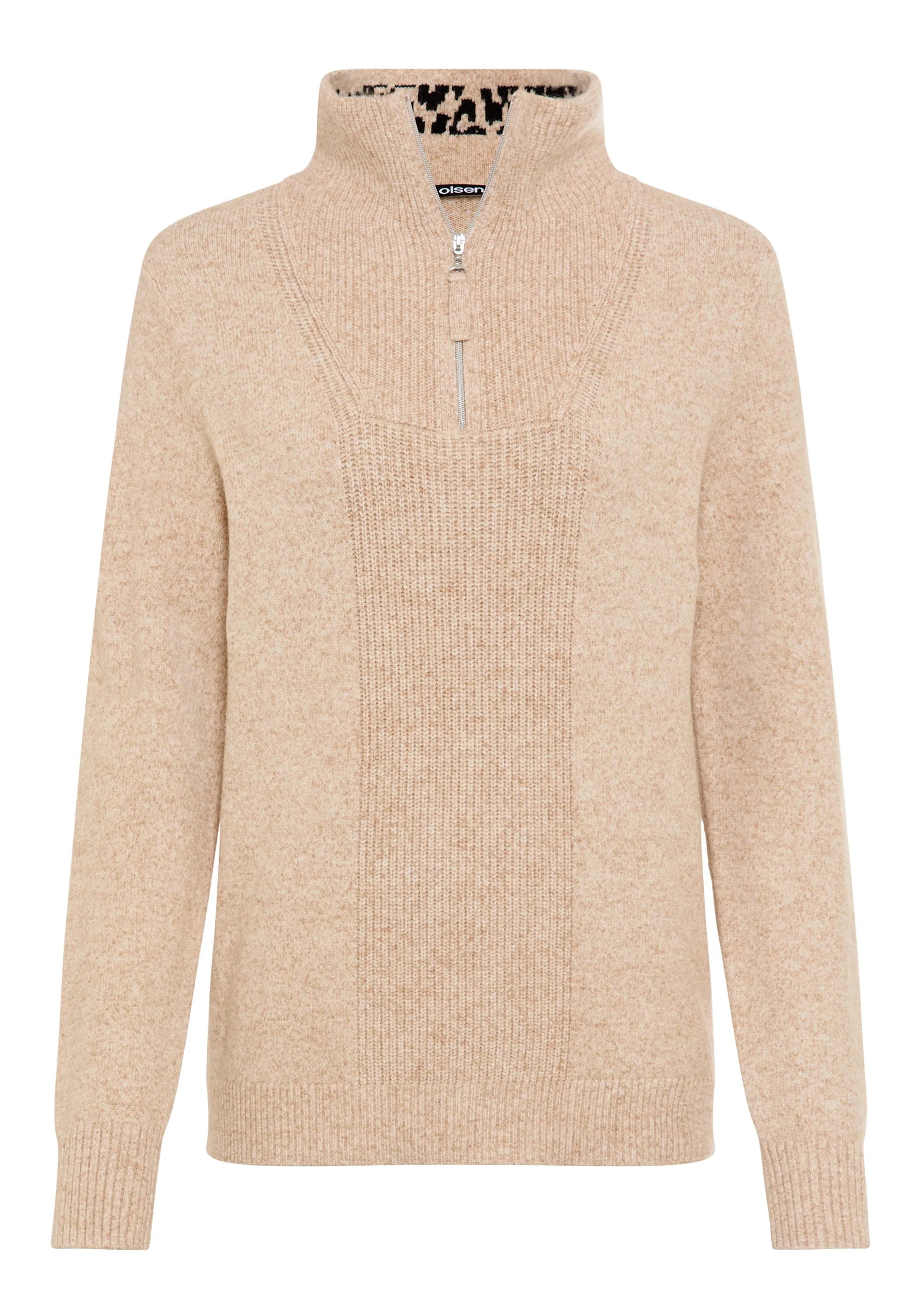 1/4 Zip Mock Neck Sweater - Image 6