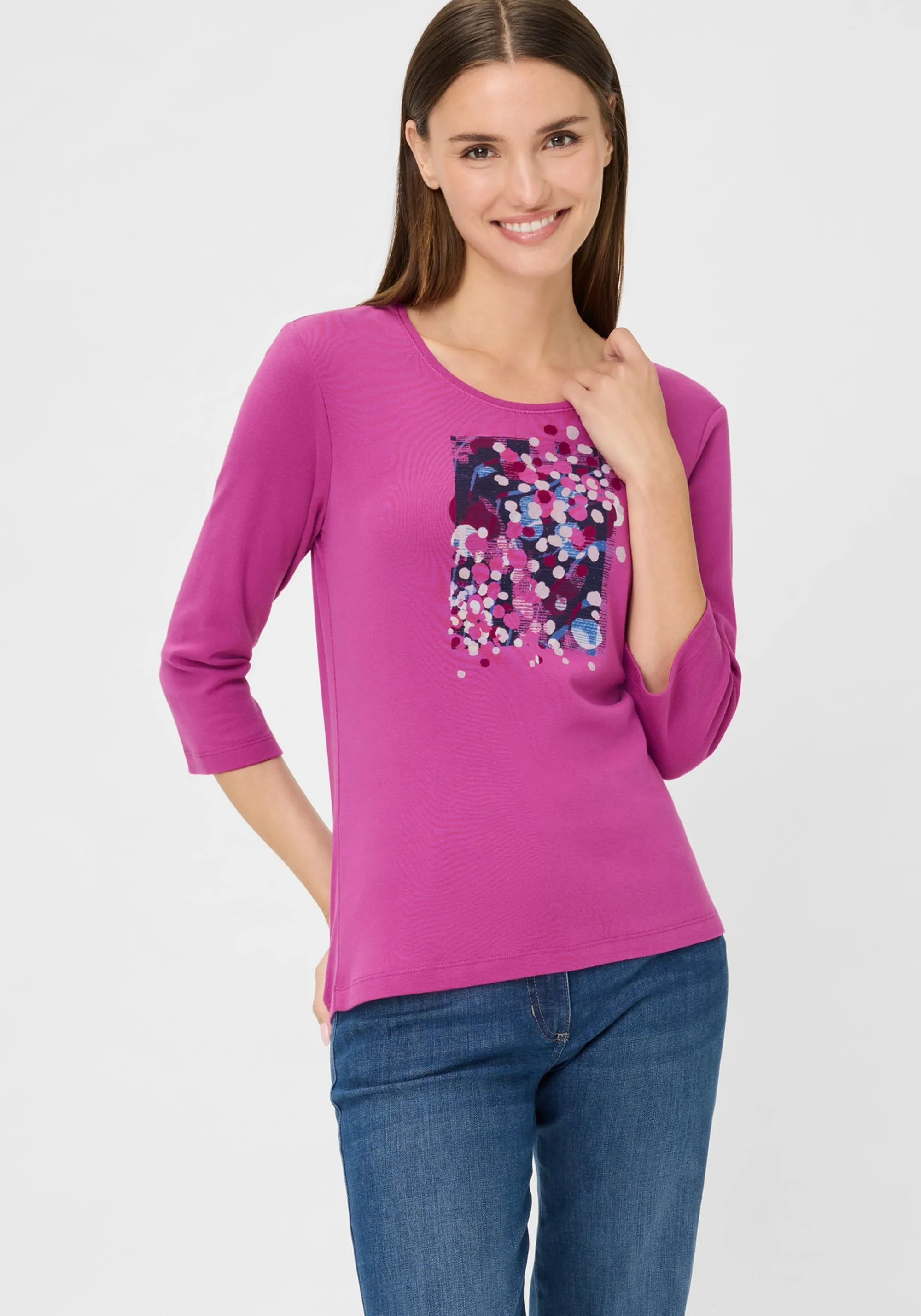 100% Cotton Placement Print T-Shirt - Image 2