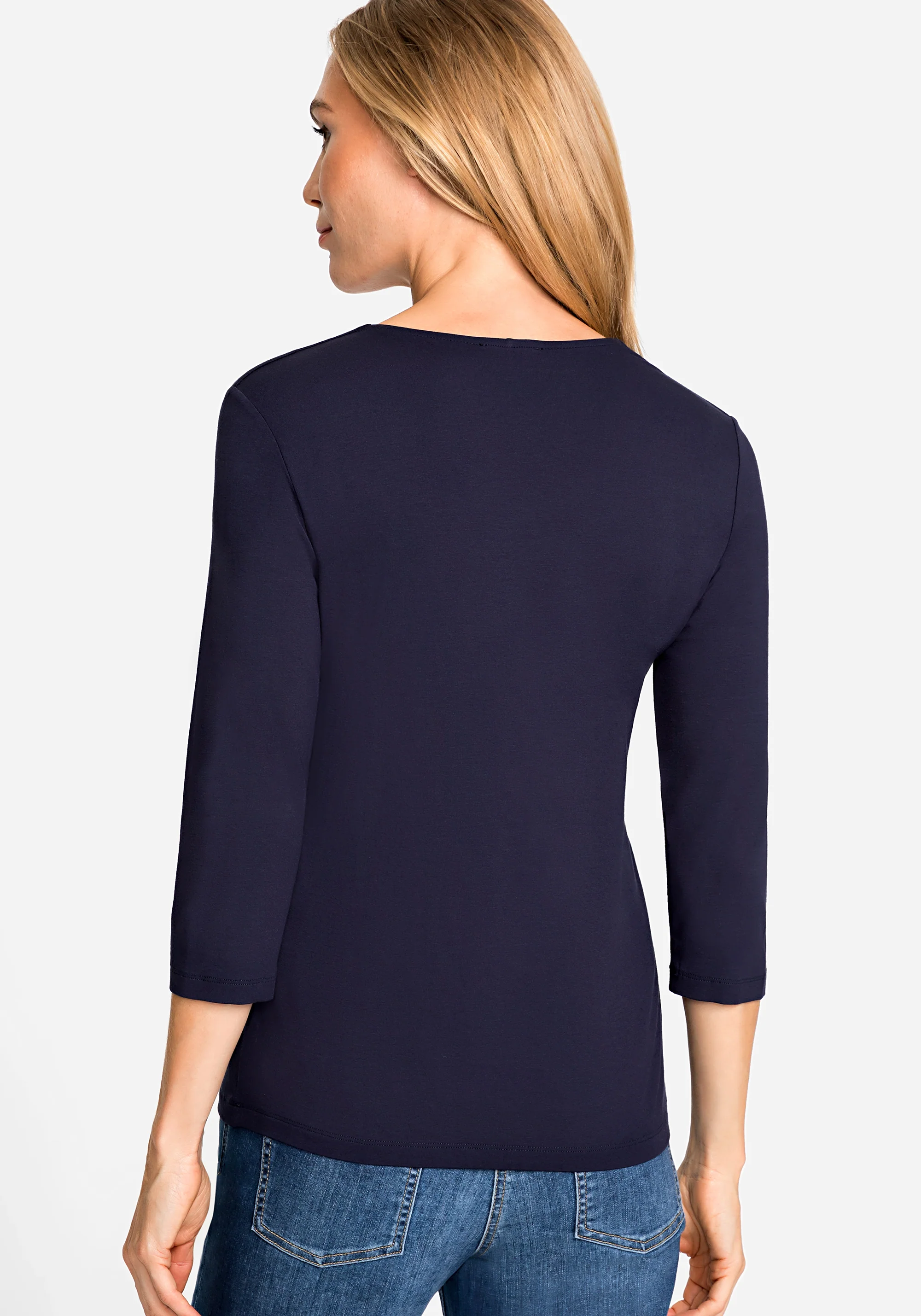 3/4 Sleeve V-Neck T-Shirt - Image 7