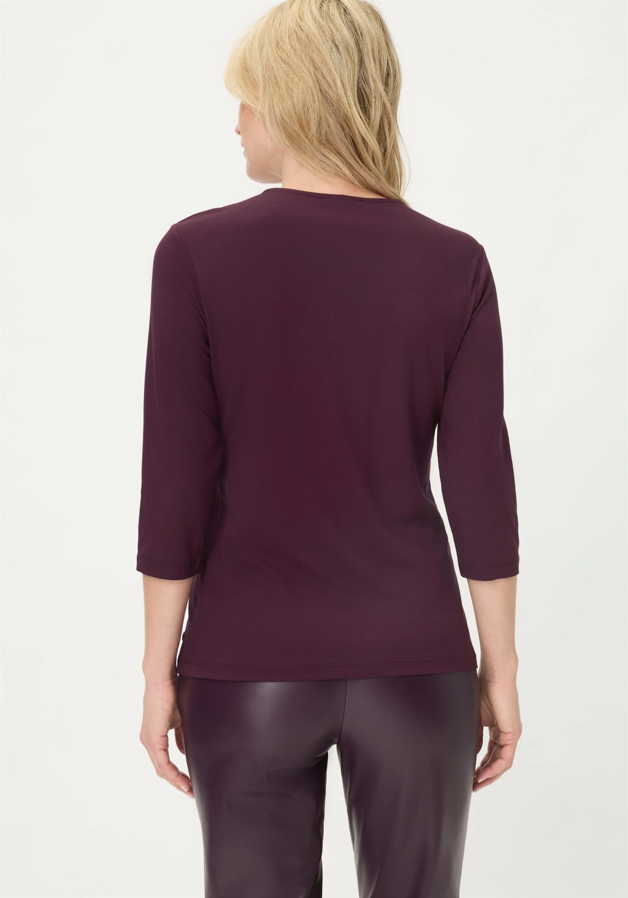 3/4 Sleeve V-Neck T-Shirt - Image 8
