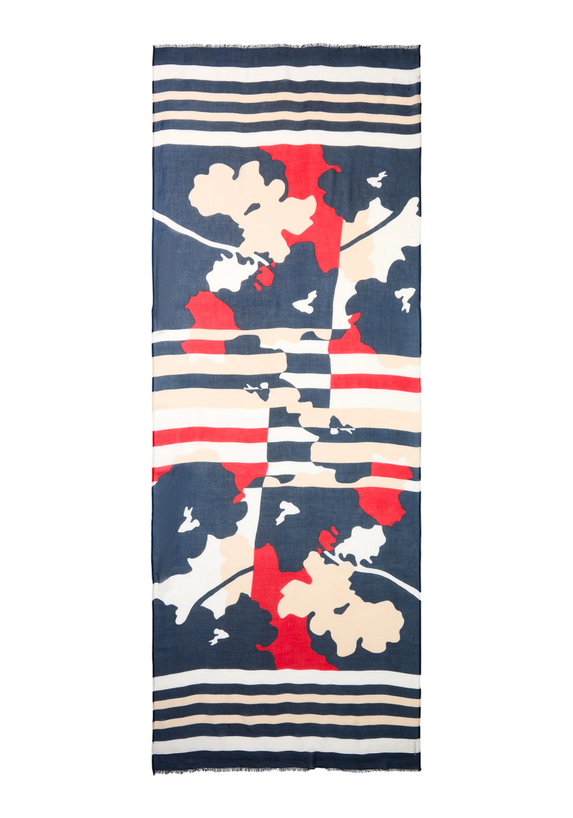 Abstract Camo & Stripe Scarf - Image 3