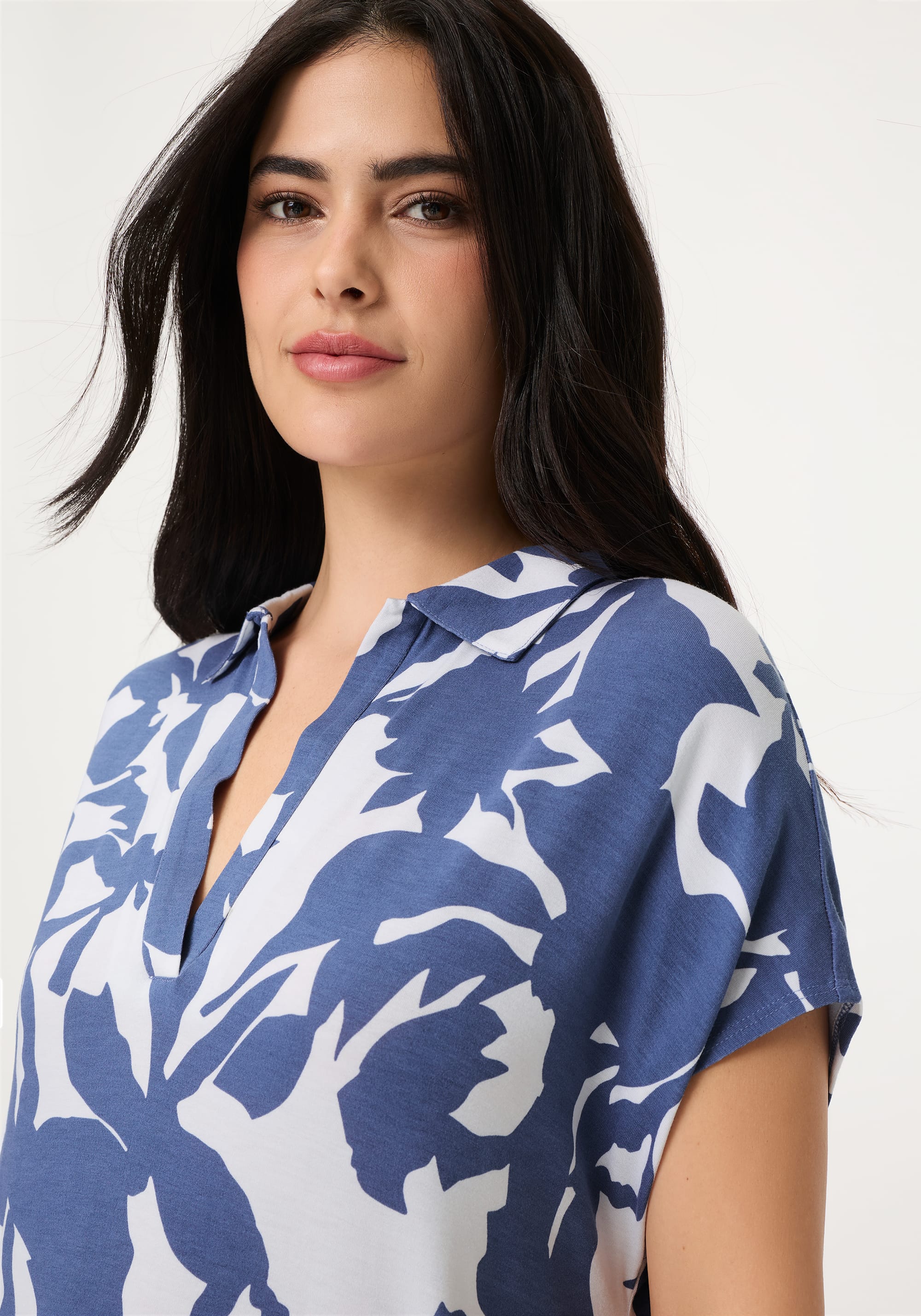 Abstract Floral Polo Dress - Image 4