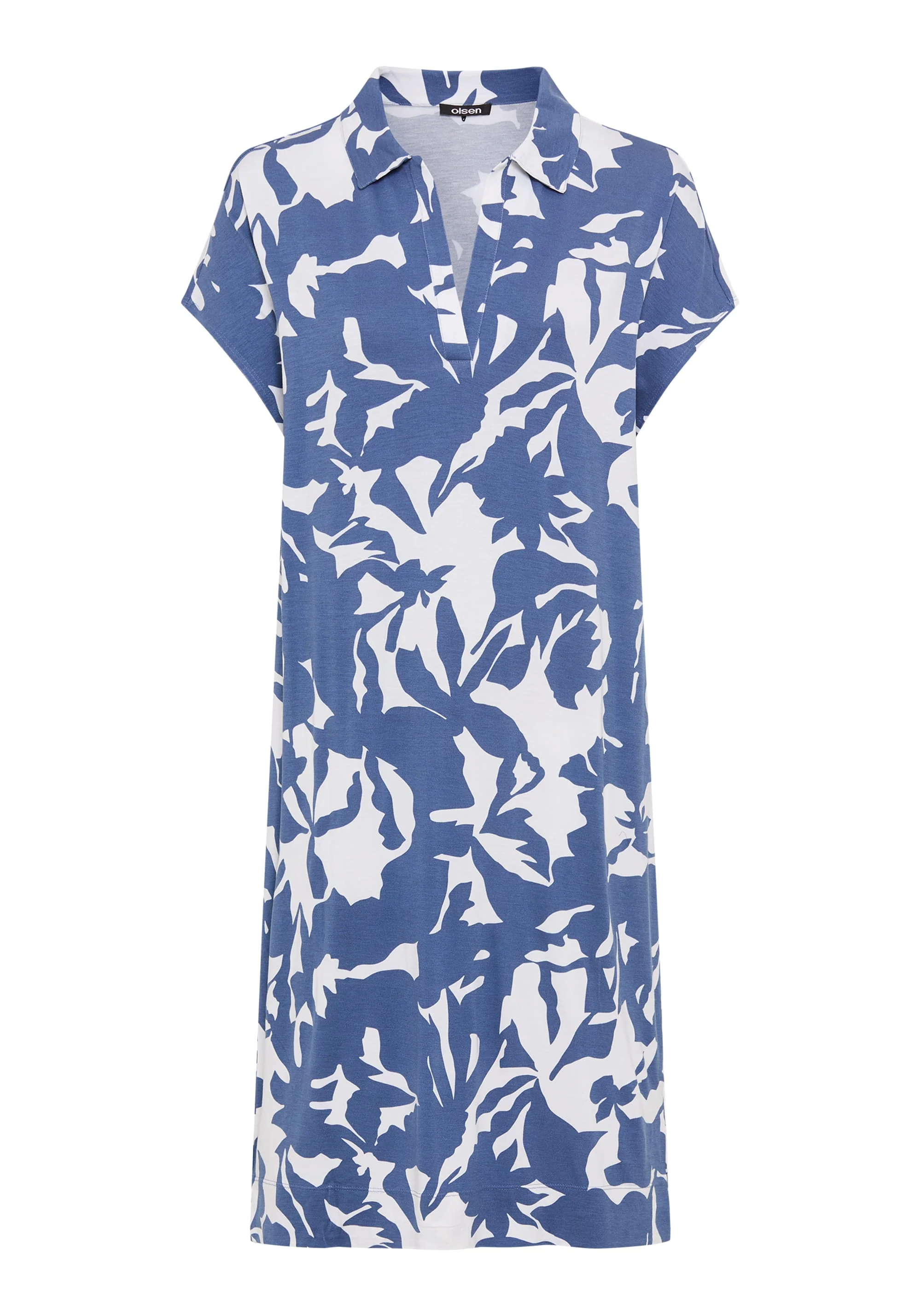 Abstract Floral Polo Dress - Image 5