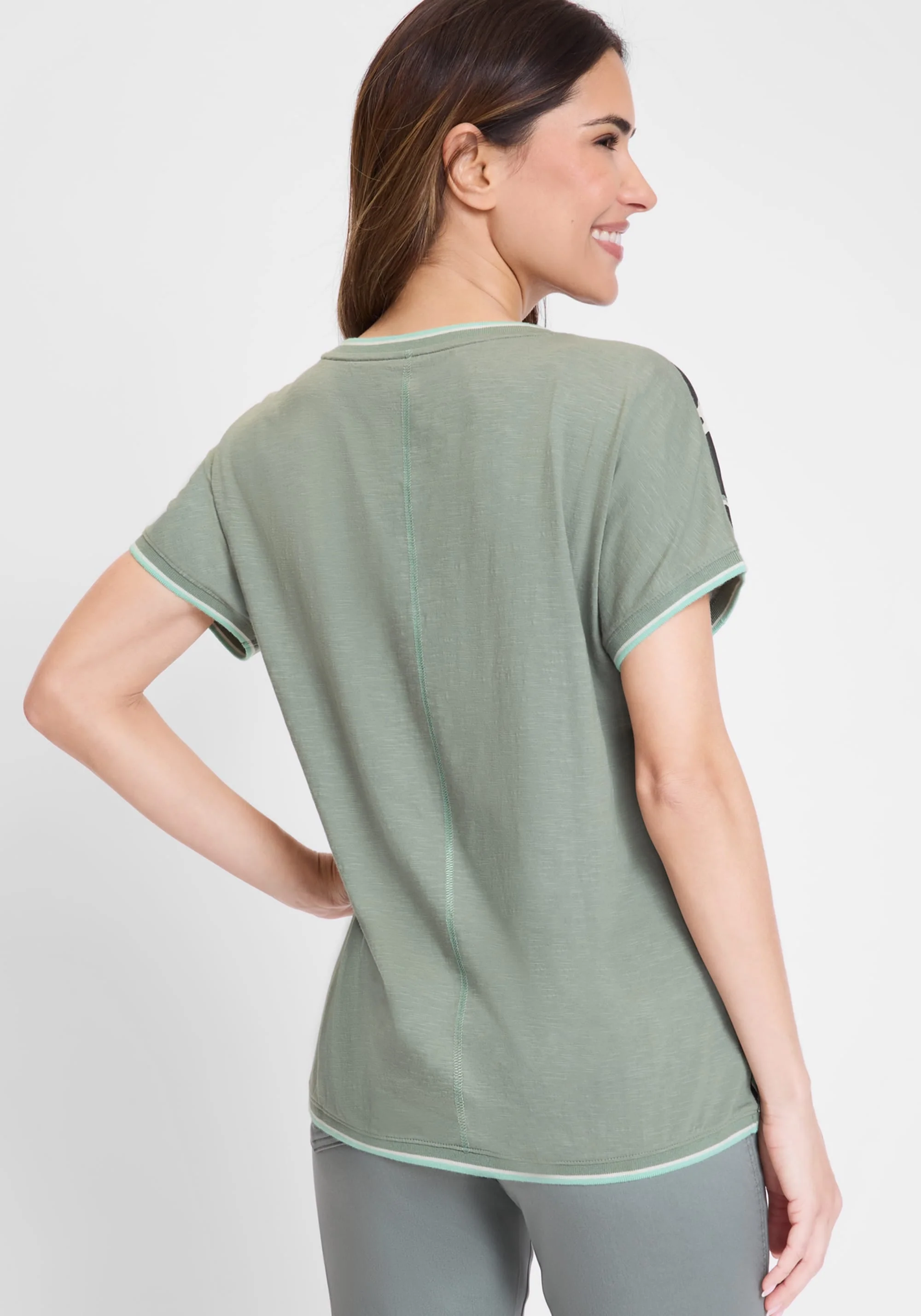 Abstract Palm Print T-Shirt - Image 3