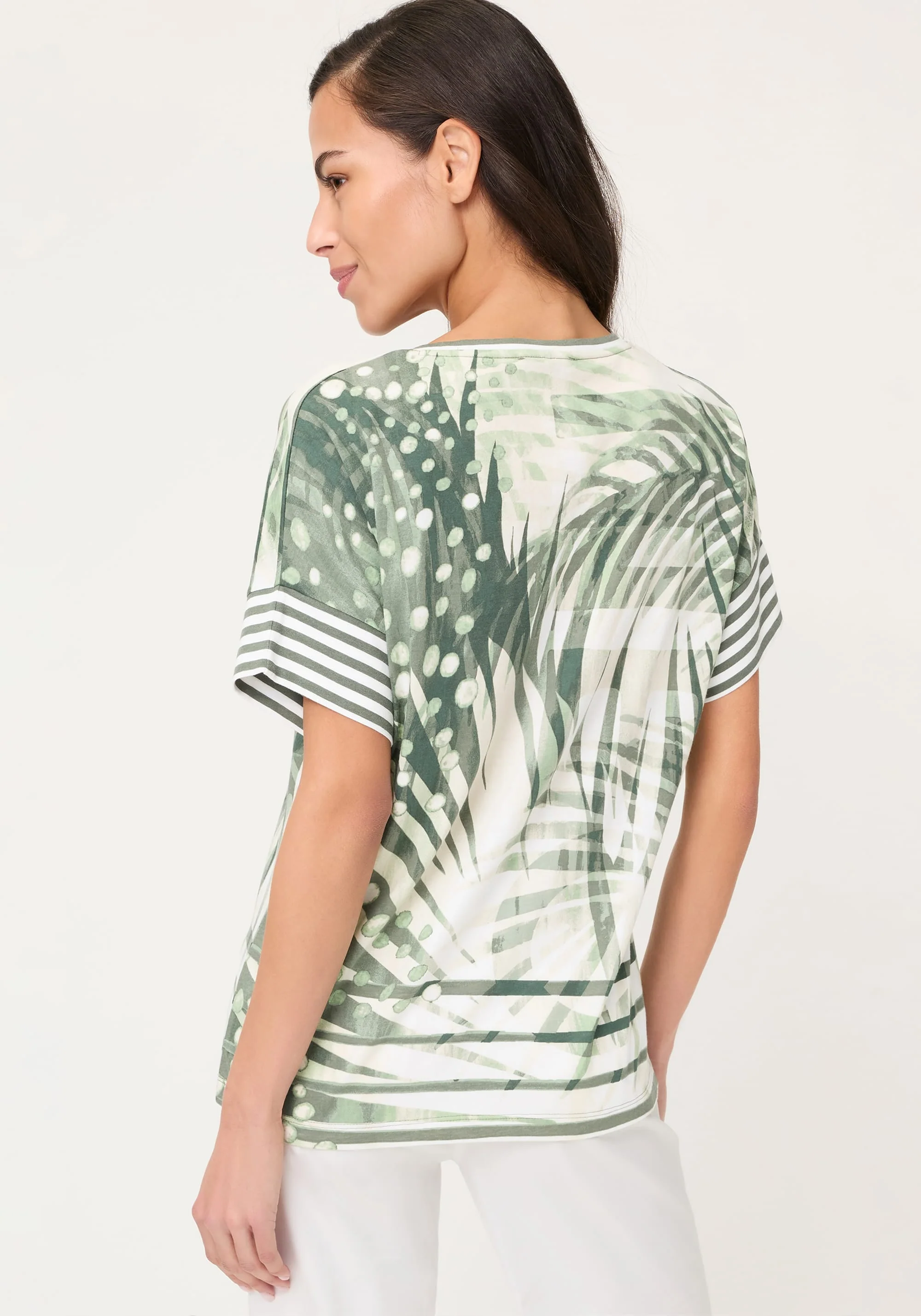 Abstract Palm Print T-Shirt - Image 2