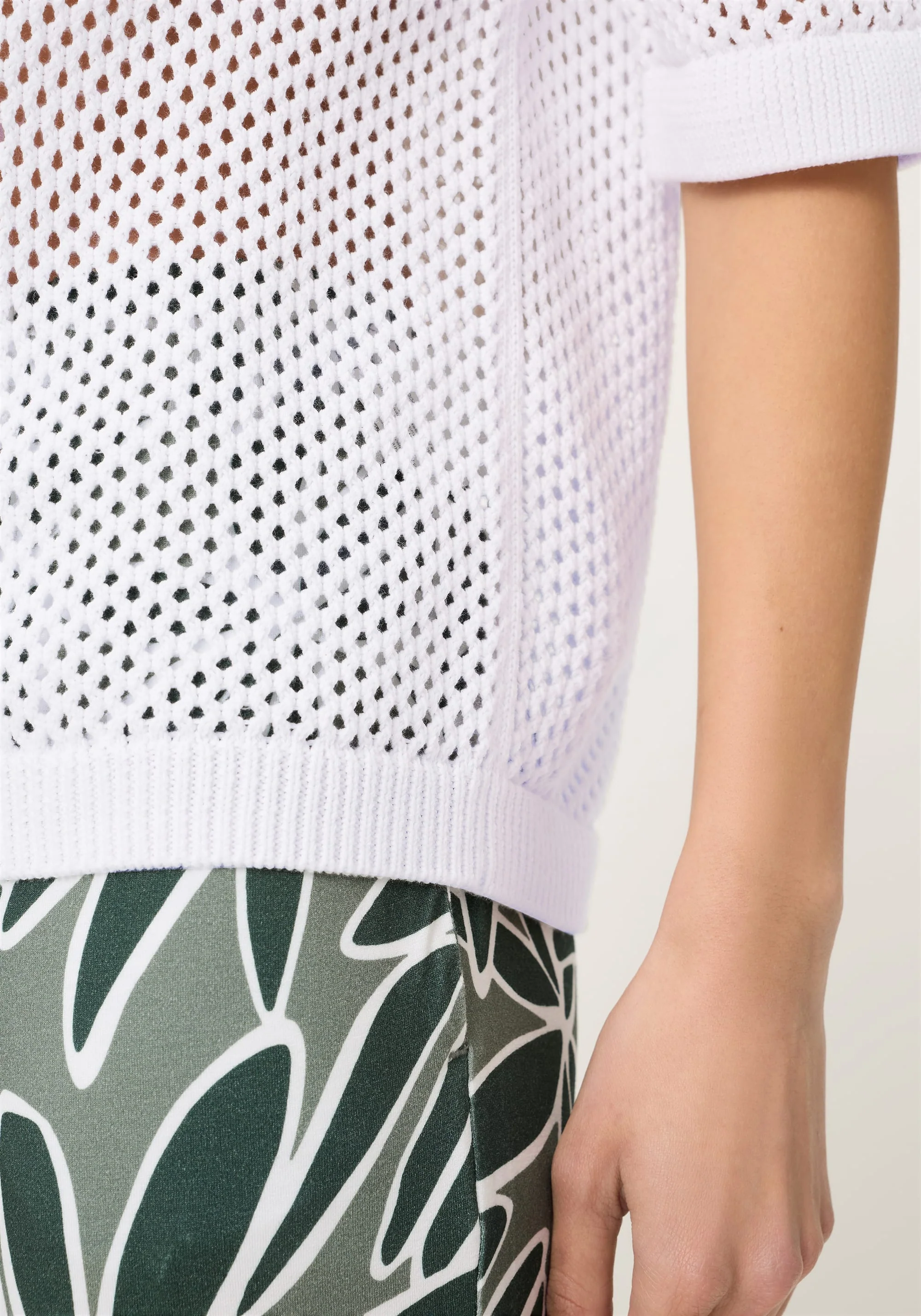 Ajour Knit Polo Sweater - Image 3