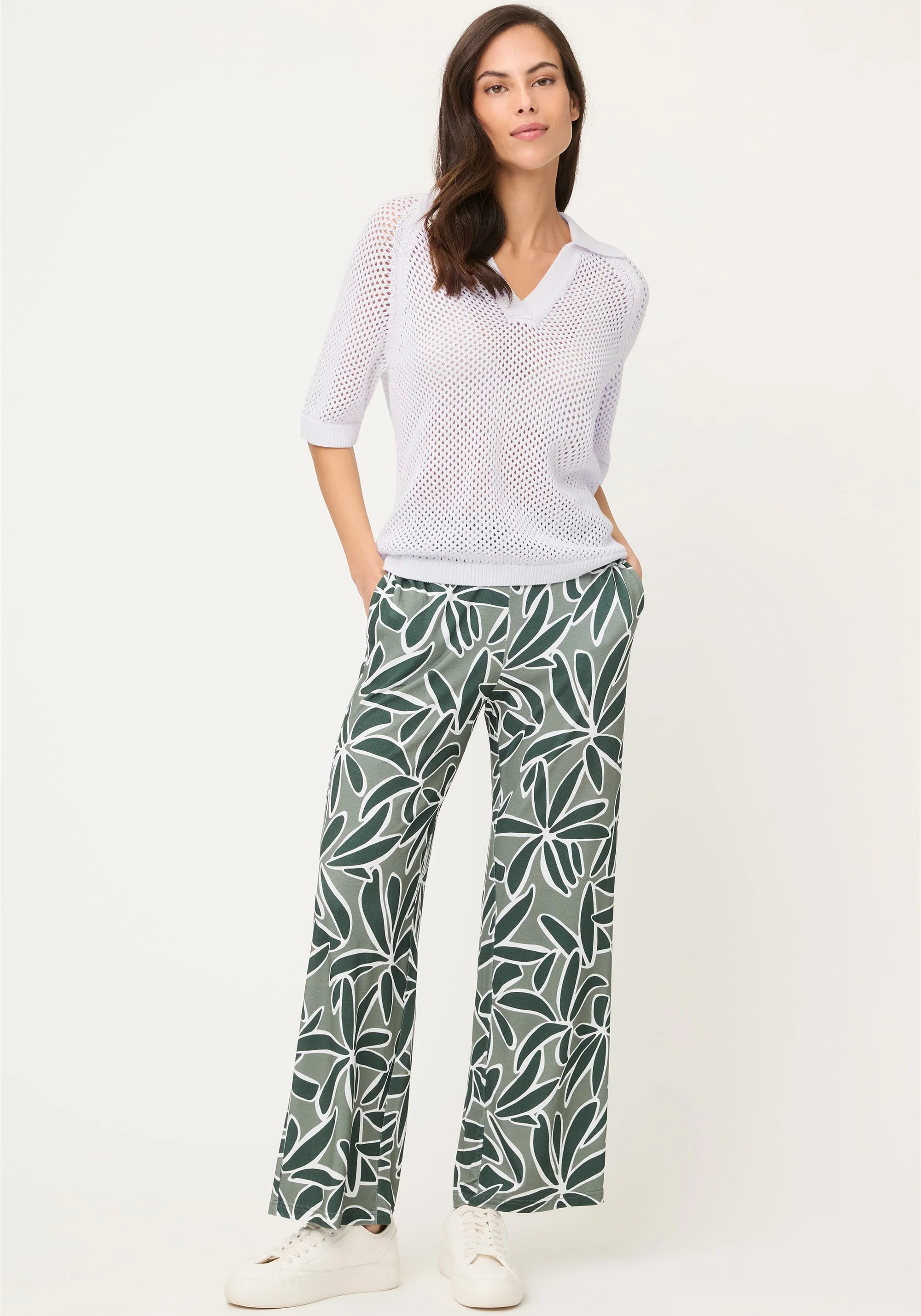 Ajour Knit Polo Sweater - Image 5