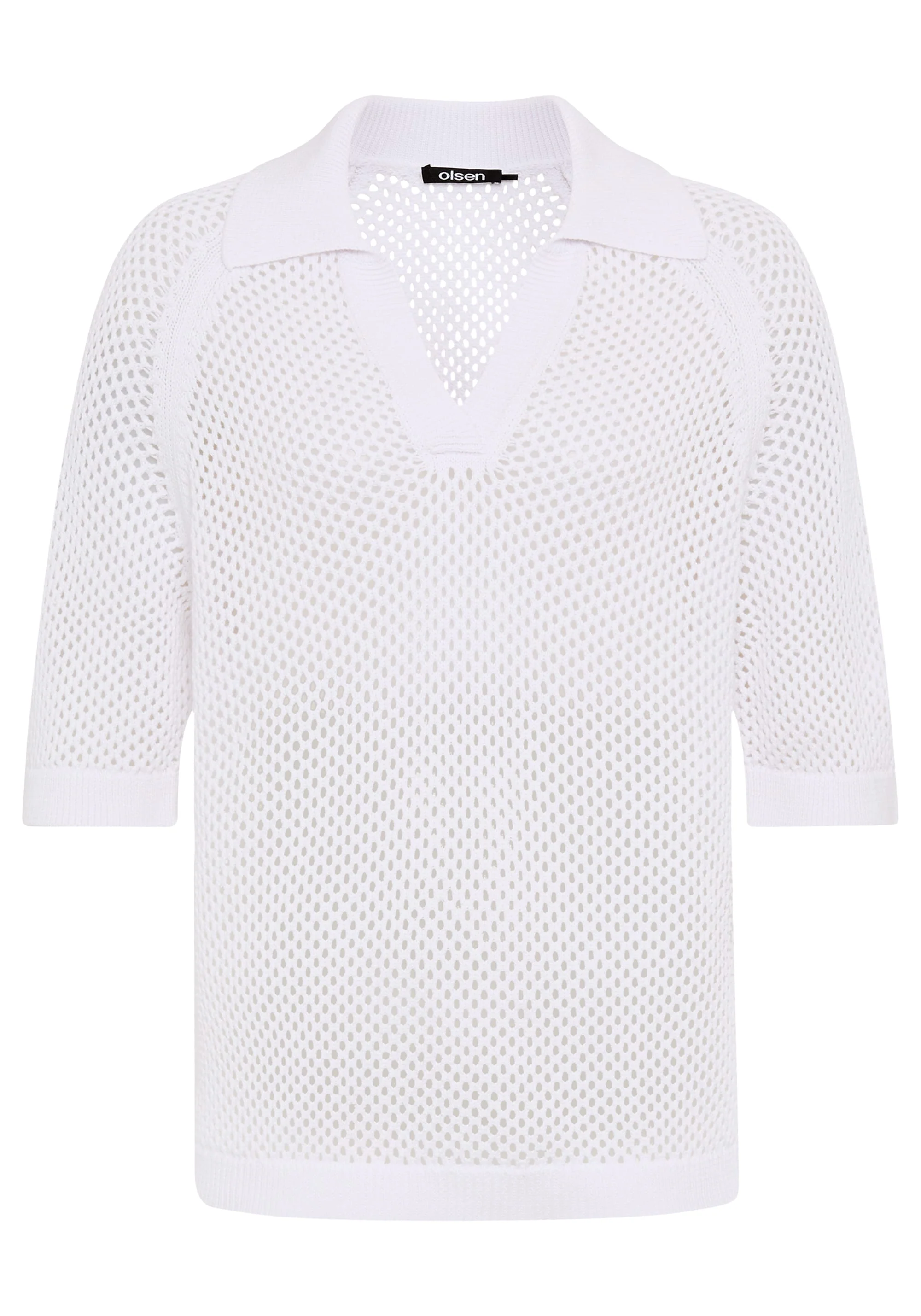 Ajour Knit Polo Sweater - Image 6