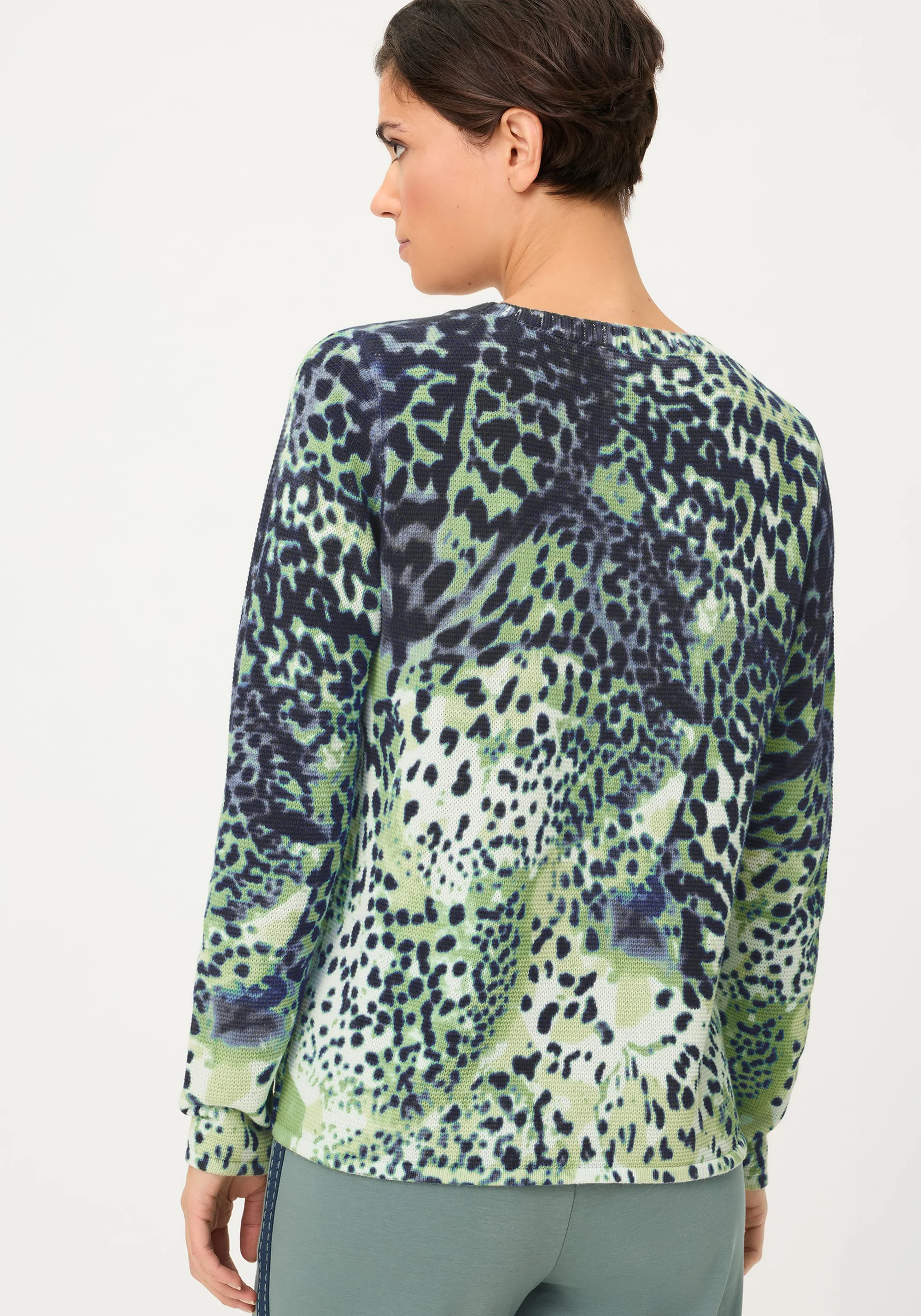 Animal Print Camo Sweater - Image 3