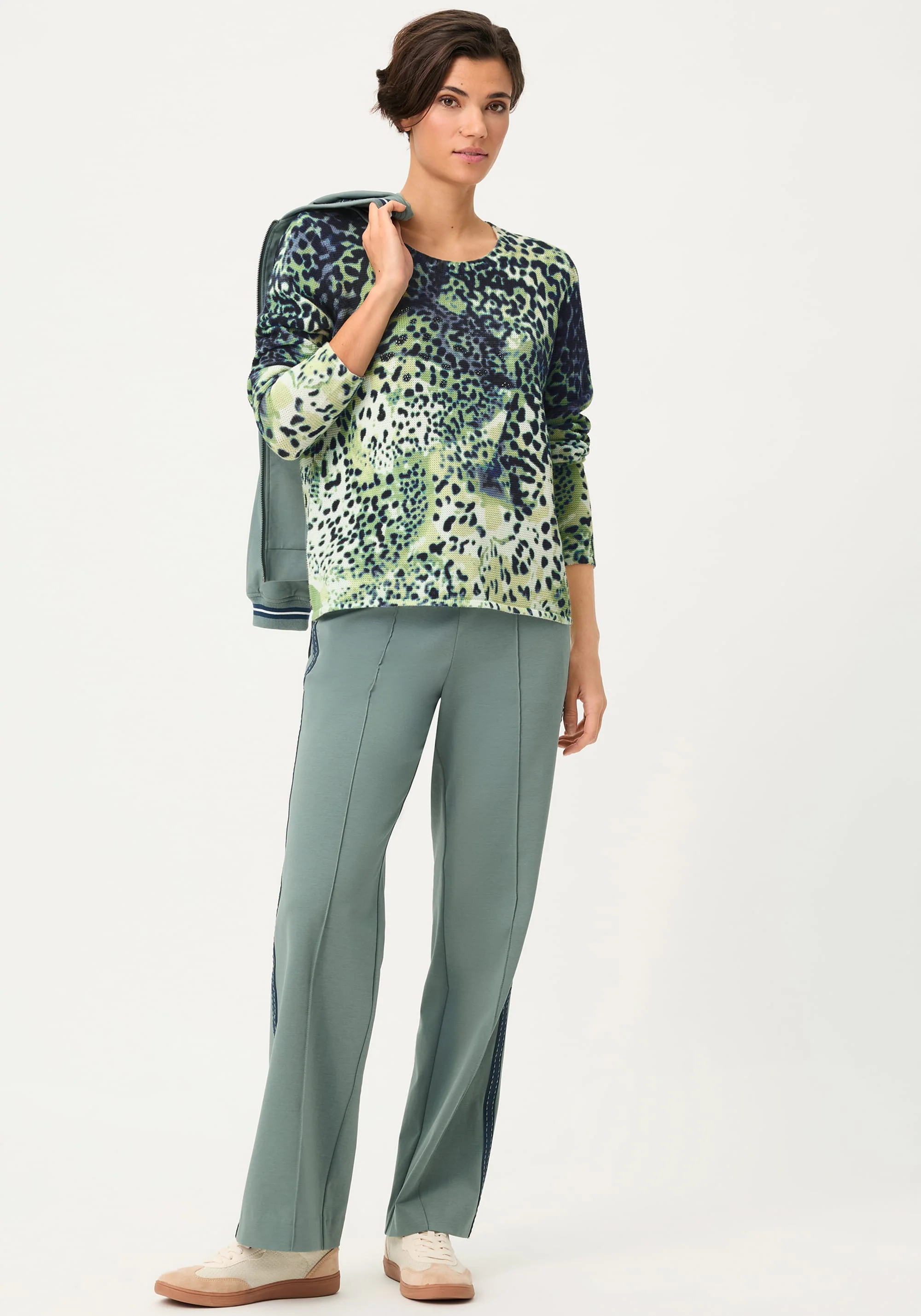 Animal Print Camo Sweater - Image 5