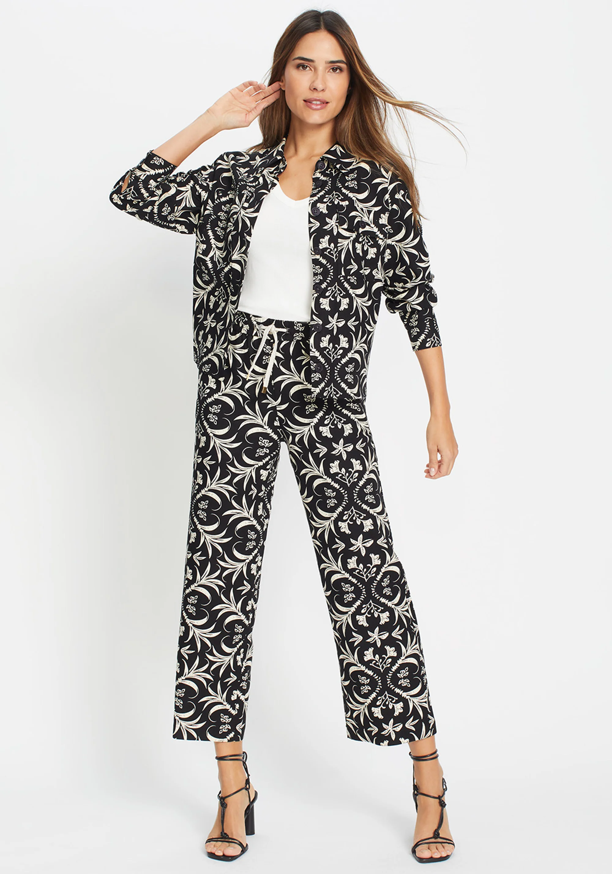 Anna Fit Ornamental Cropped Pant - Image 2
