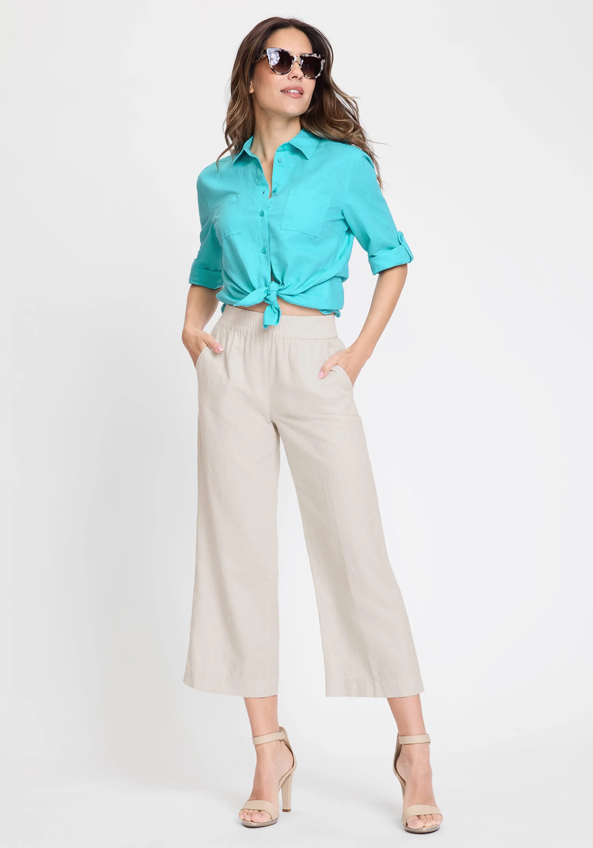Anna Fit Wide Leg Pull-On Culottes