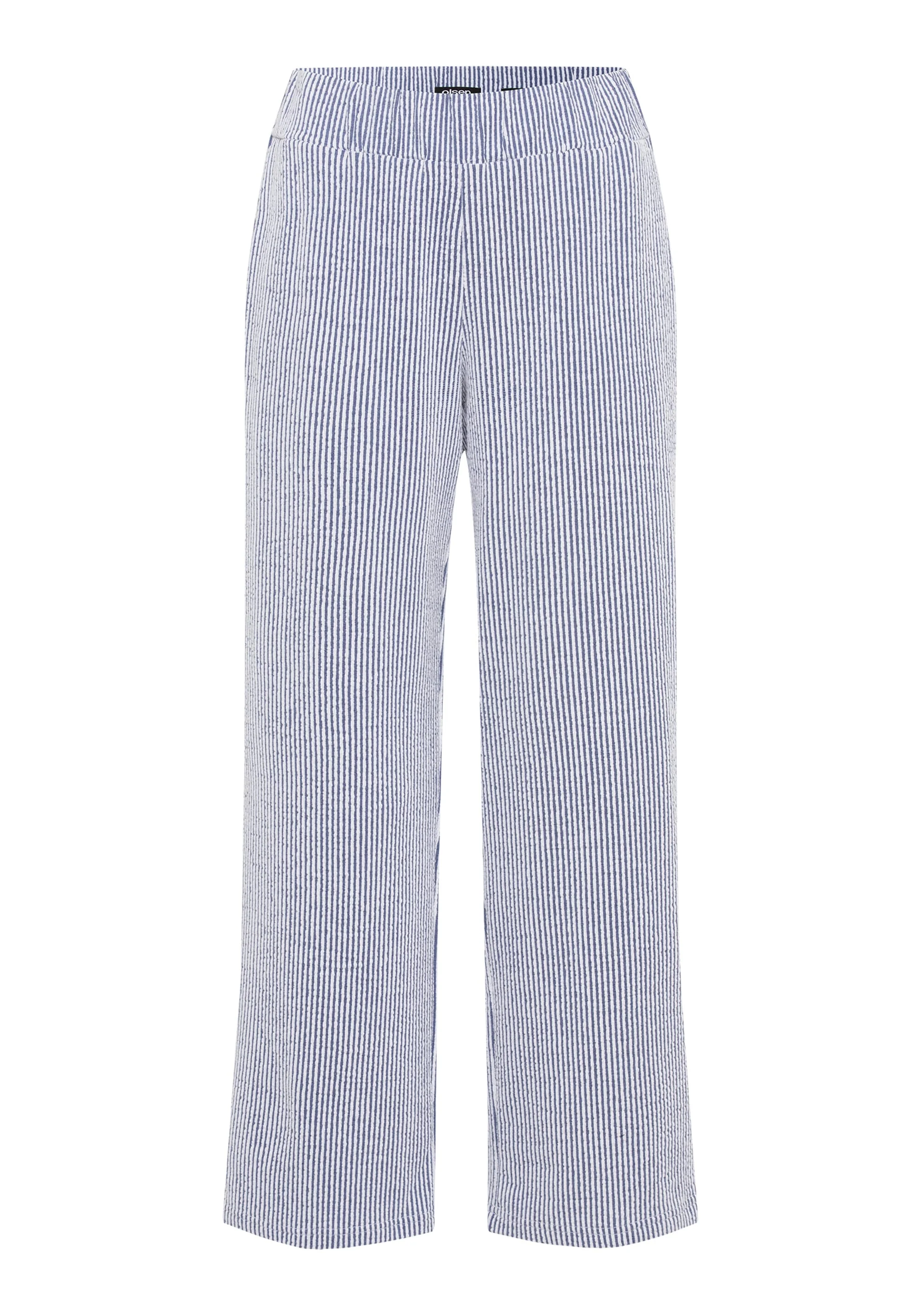 Anna Fit Wide Leg Seersucker Pant - Image 4