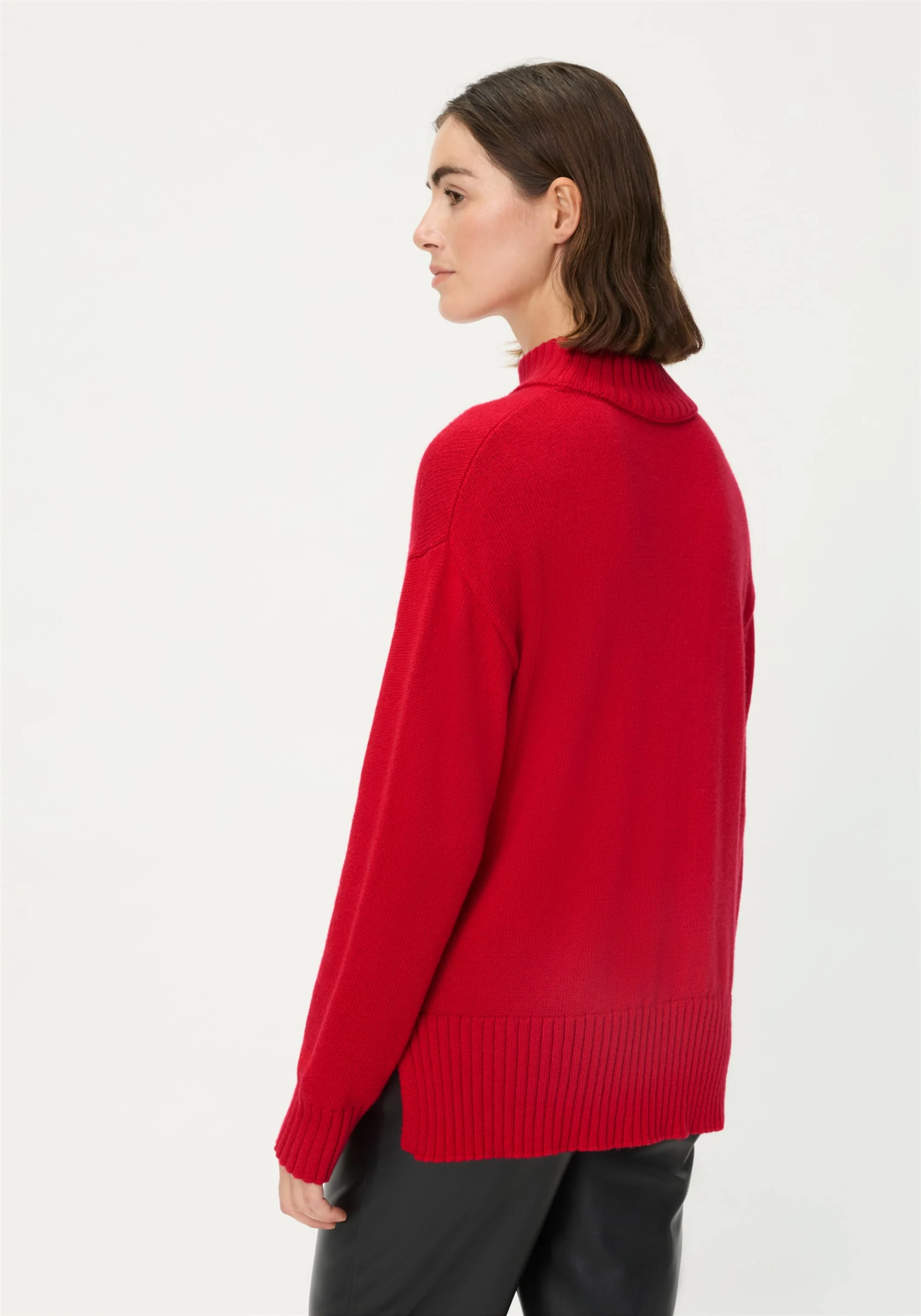 Basic Mock Neck Sweater - Image 3