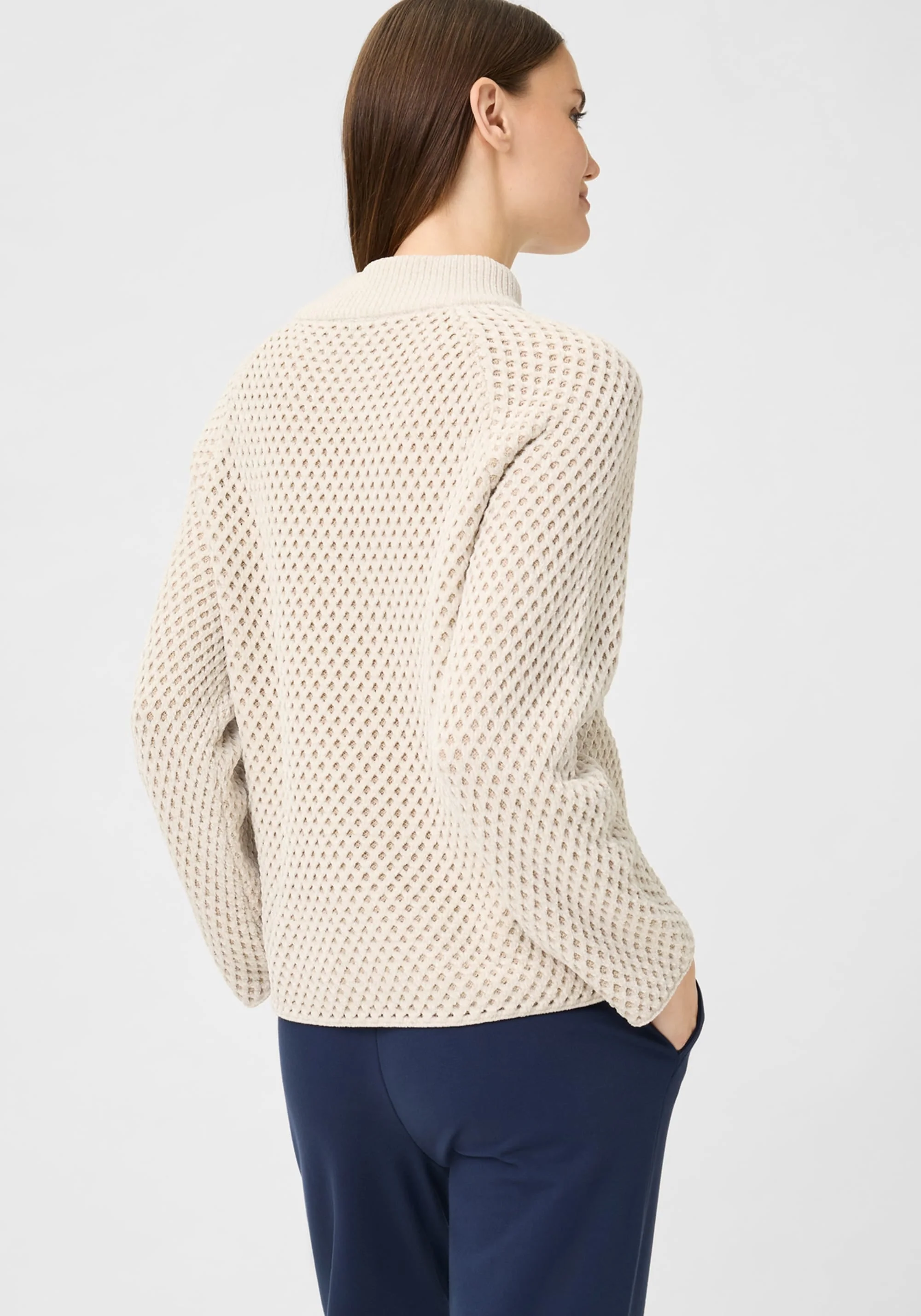 Chenille Novelty Mock Neck Sweater - Image 2