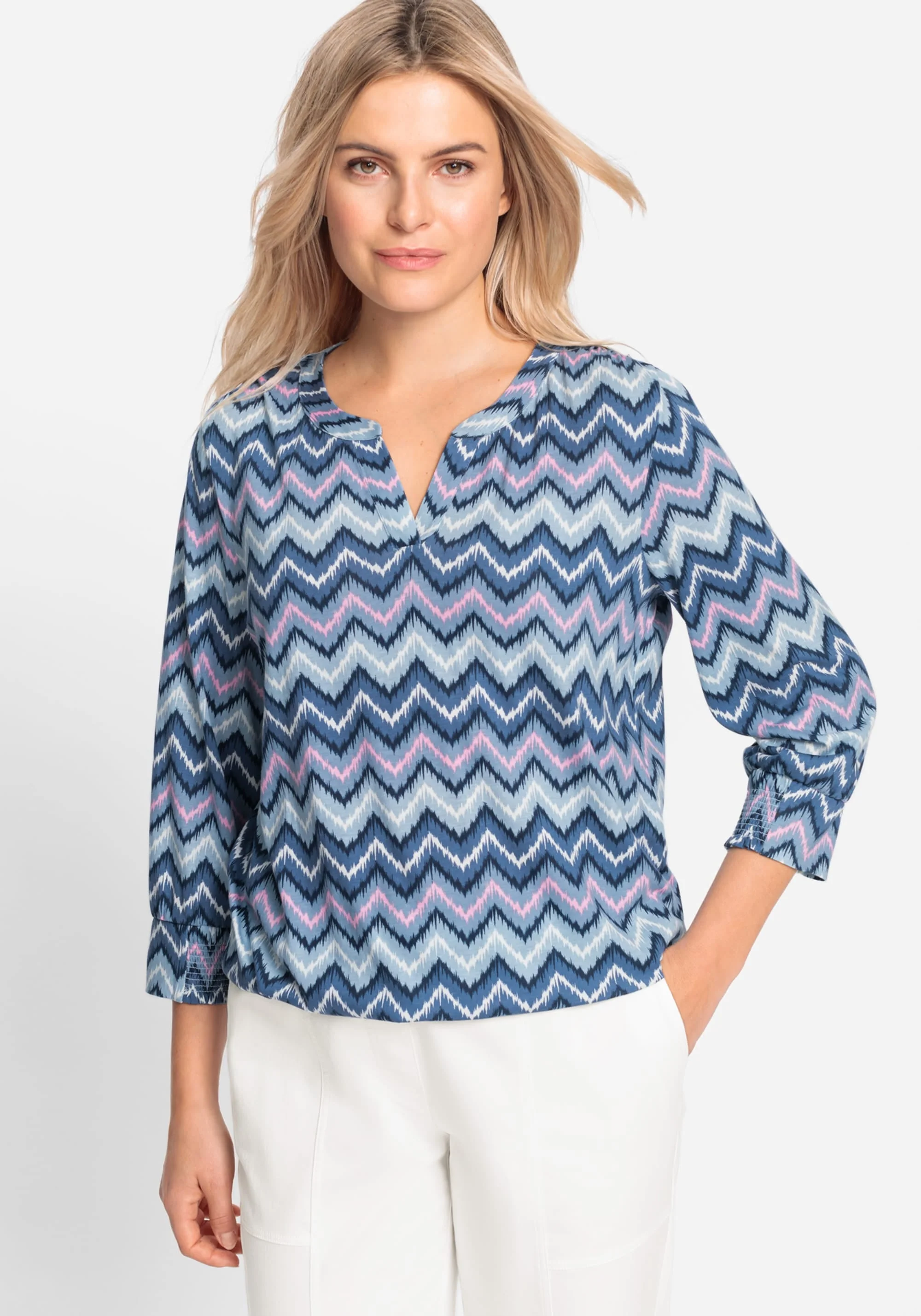 Chevron Print Tunic T-Shirt - Image 2