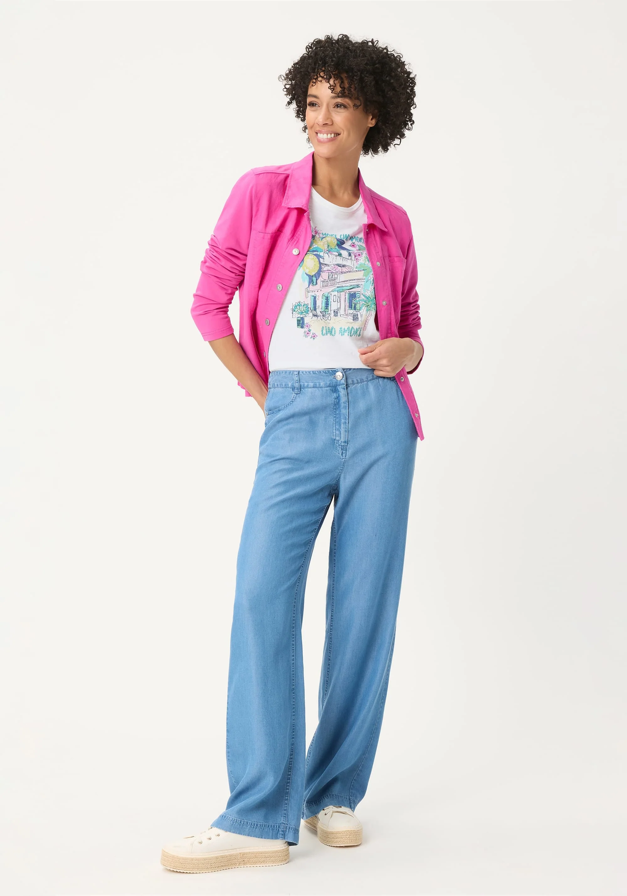 Ciao Amore Placement Print T-Shirt - Image 4