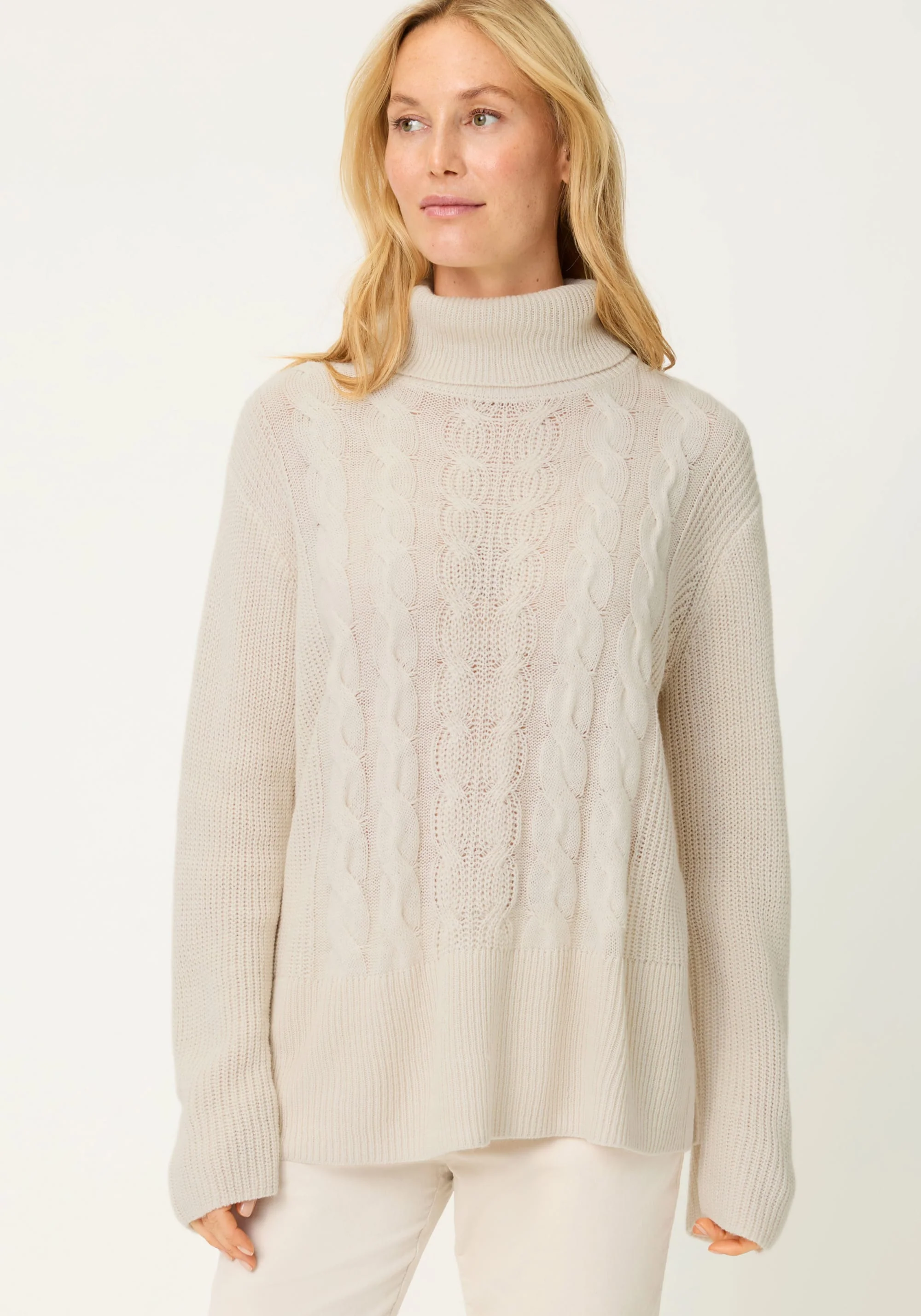 Classic Cable Knit Turtleneck