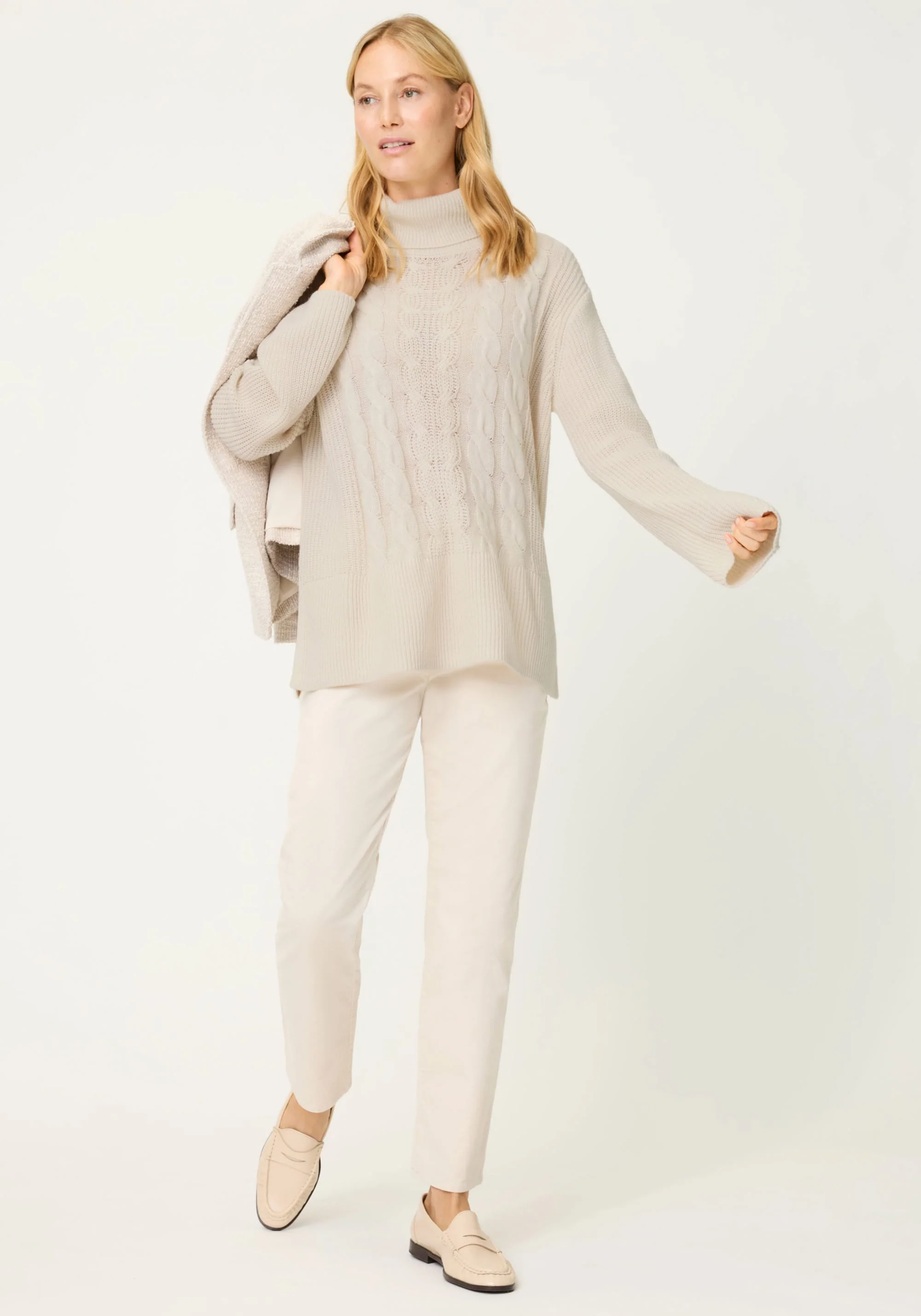 Classic Cable Knit Turtleneck - Image 5