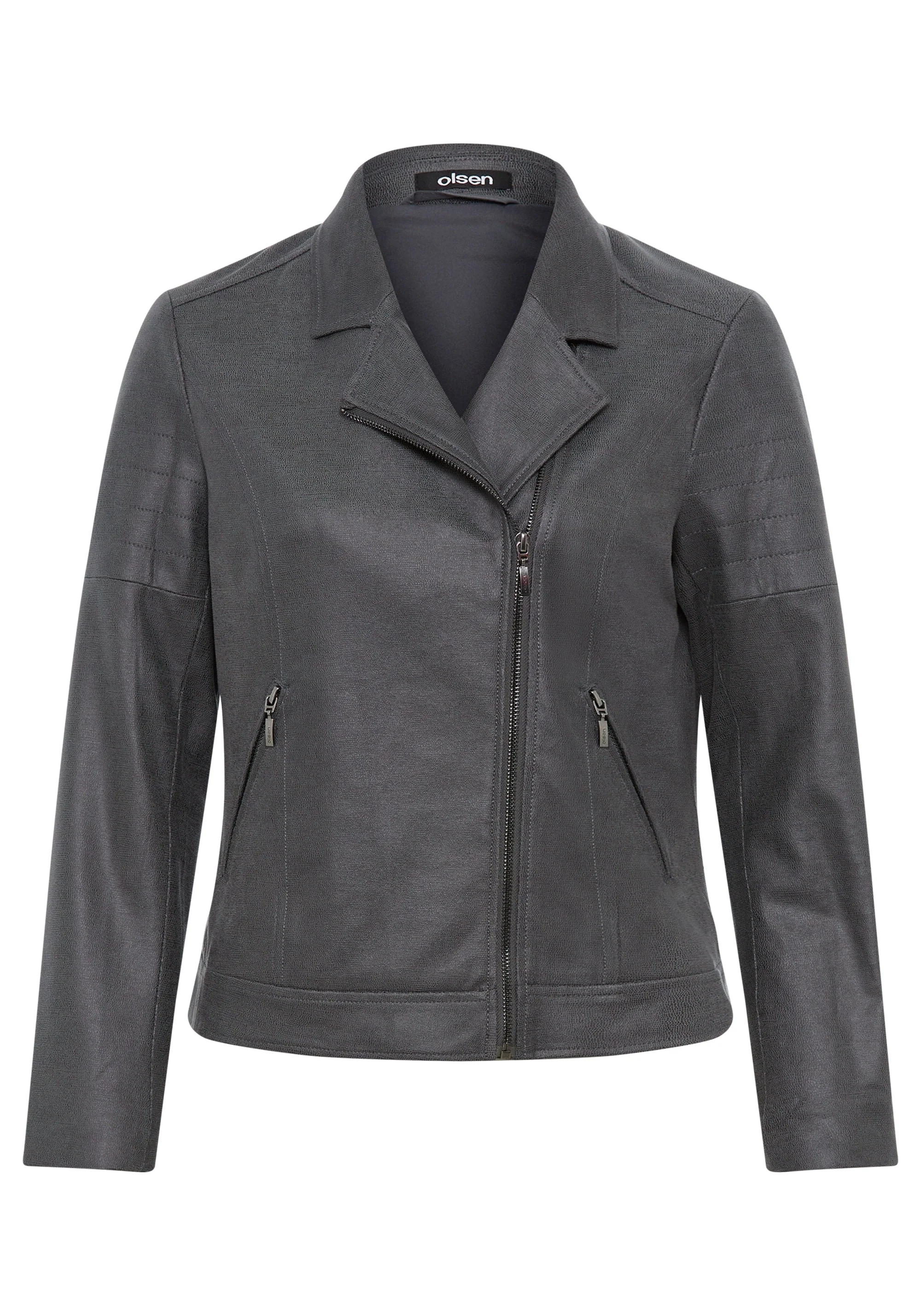 Coated Biker Jacket - Image 4