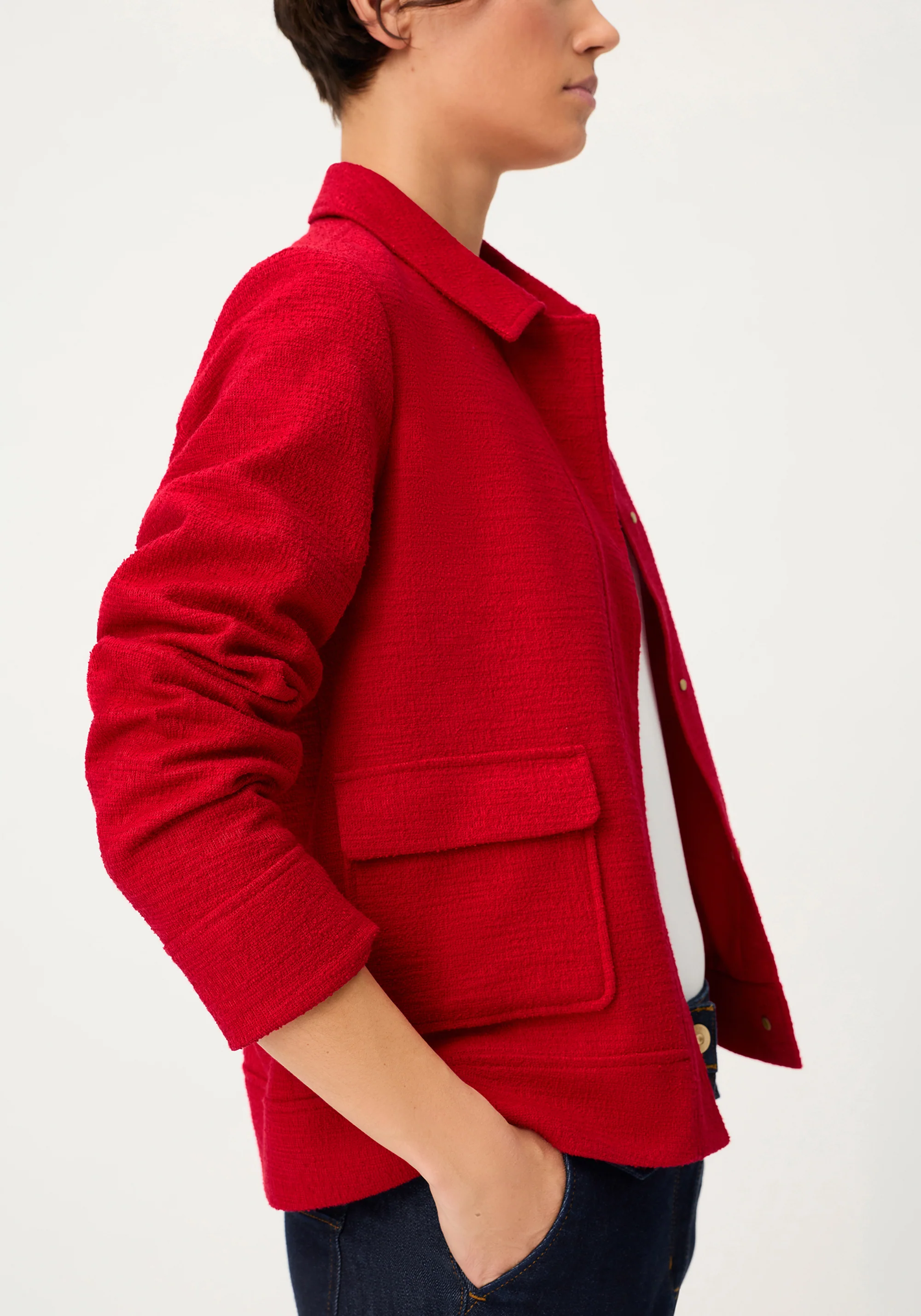 Collared Woven Jacket - Image 5