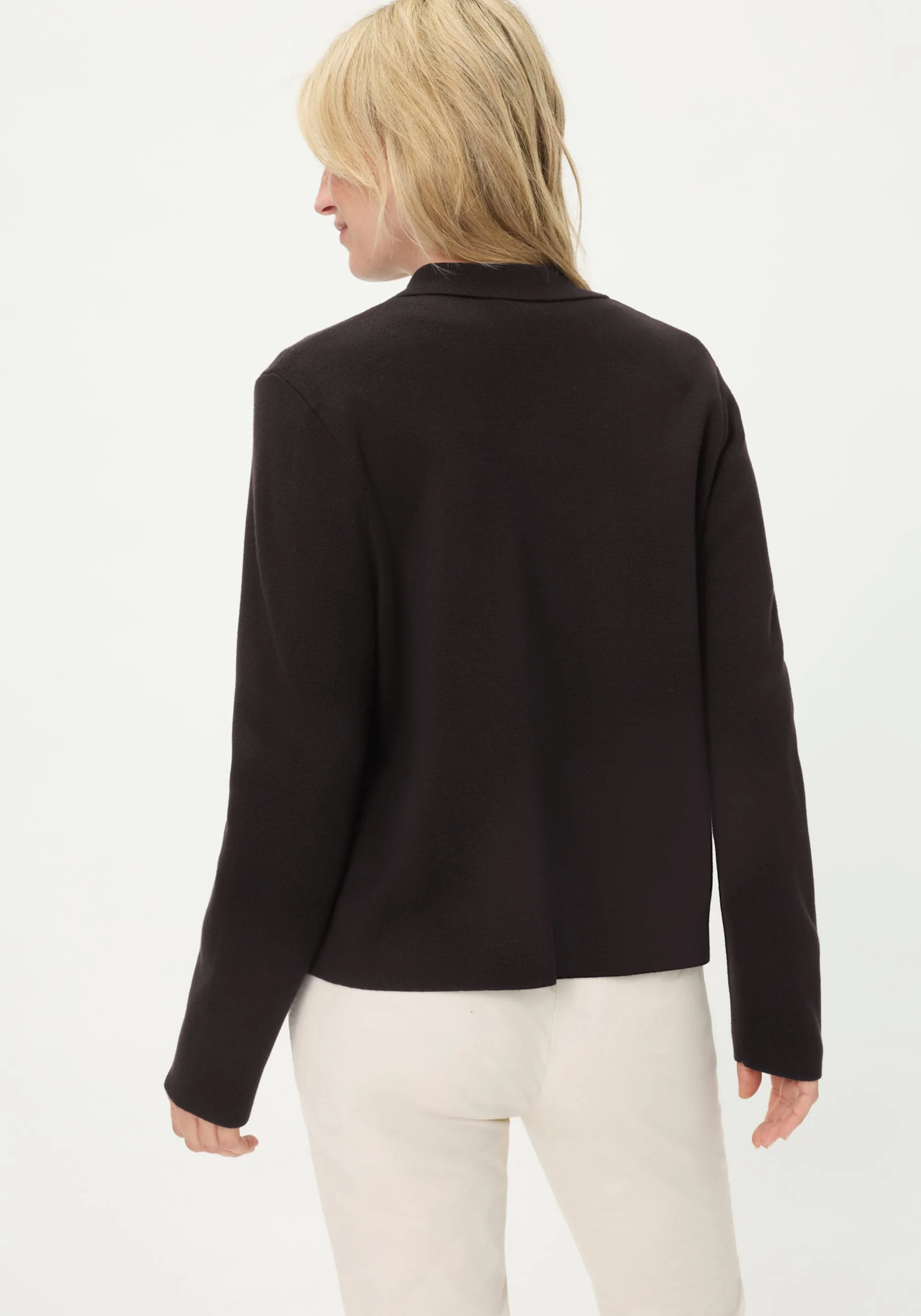 Collared Zip Front Cardigan - Image 2