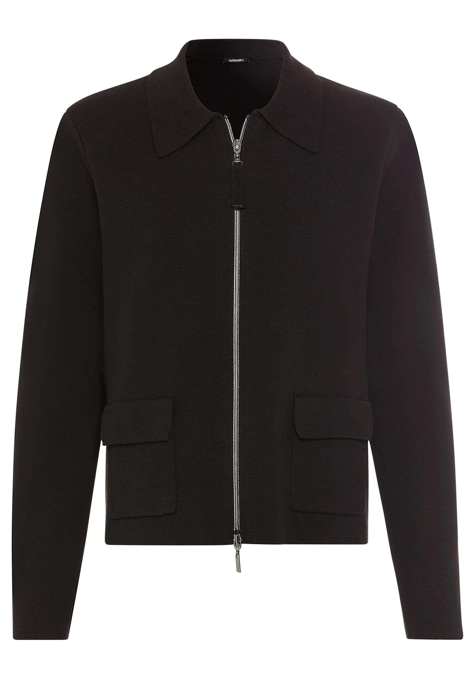 Collared Zip Front Cardigan - Image 5
