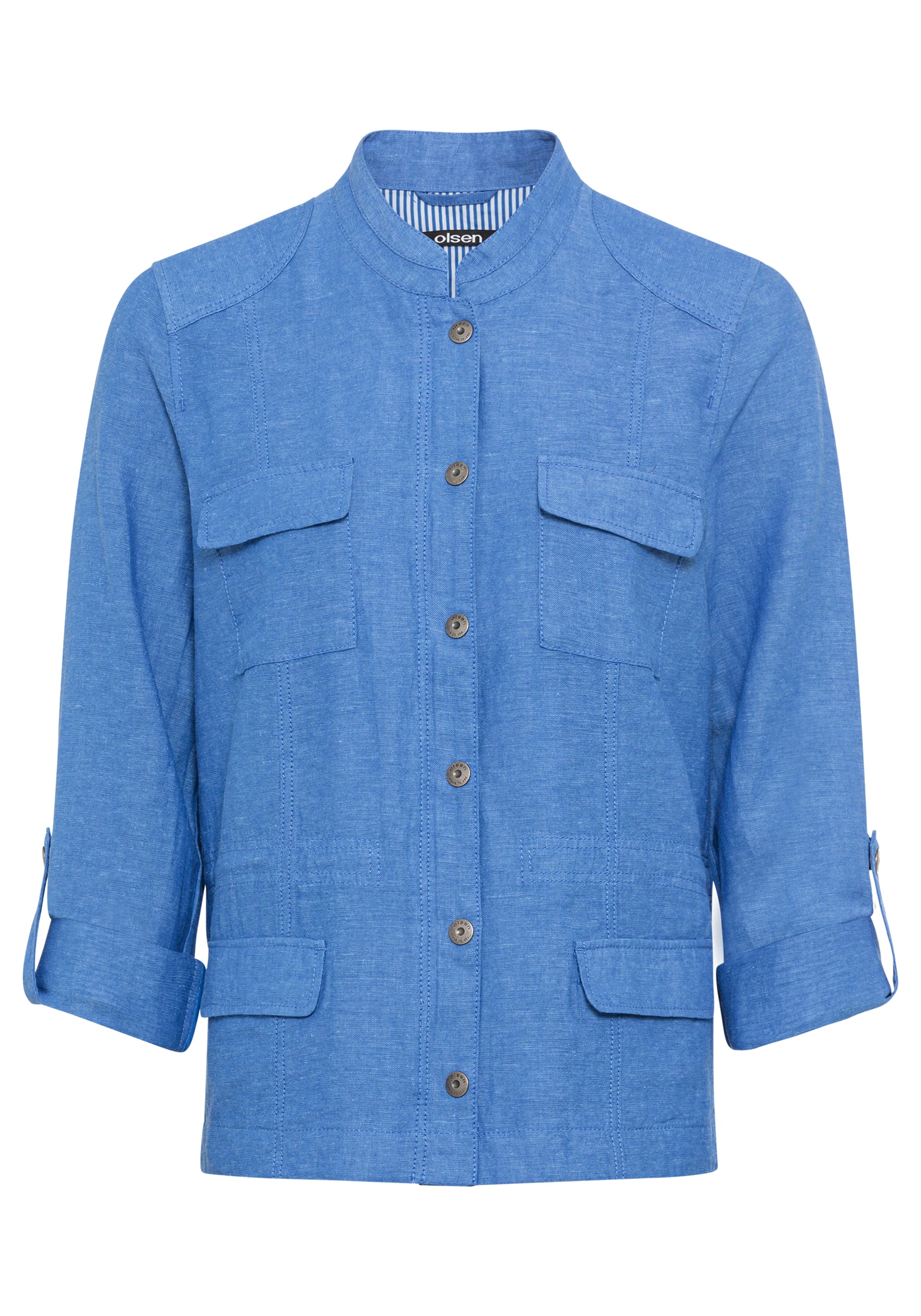 Collarless Safari Jacket - Image 5