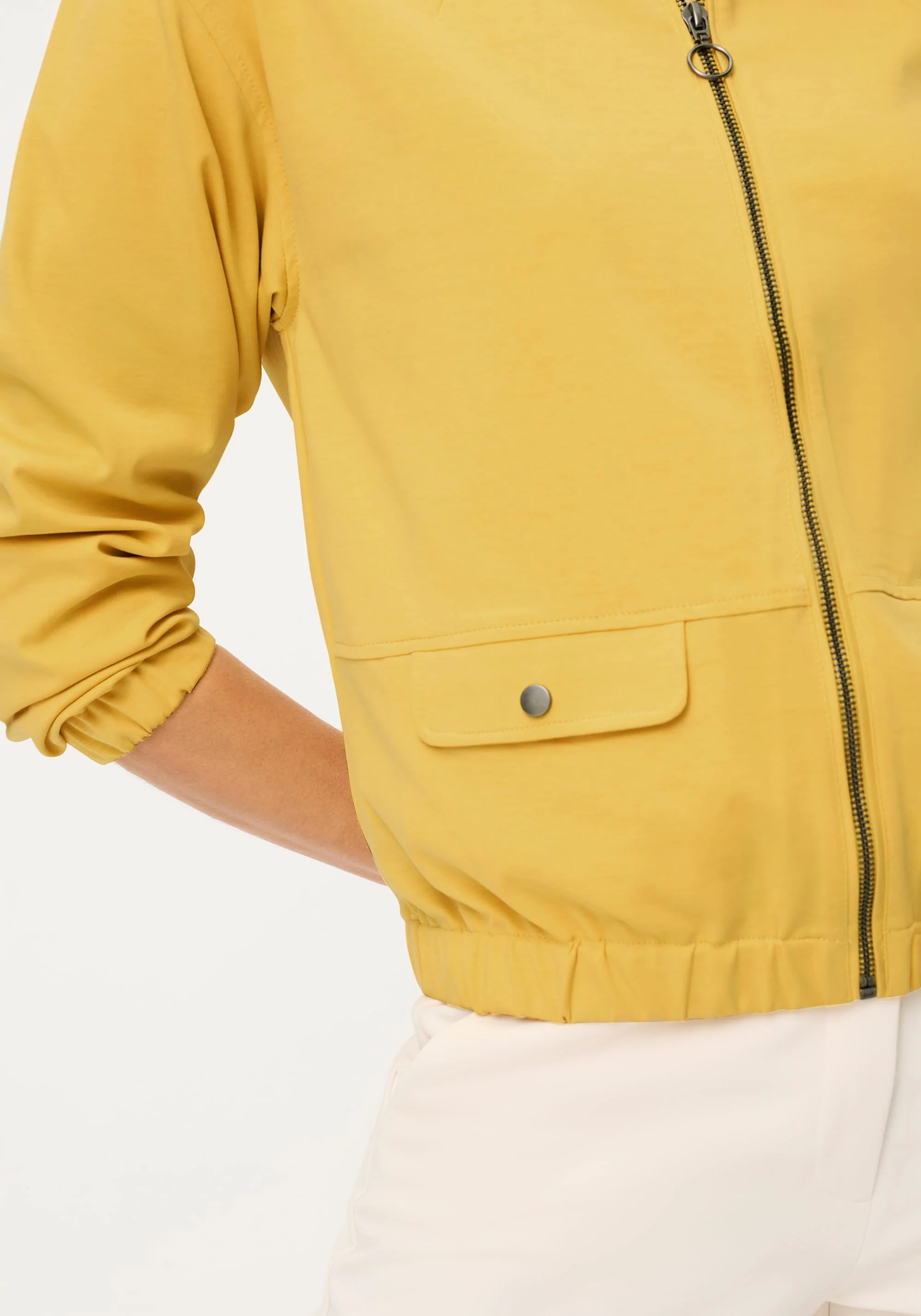 Collarless Zip Jacket - Image 4