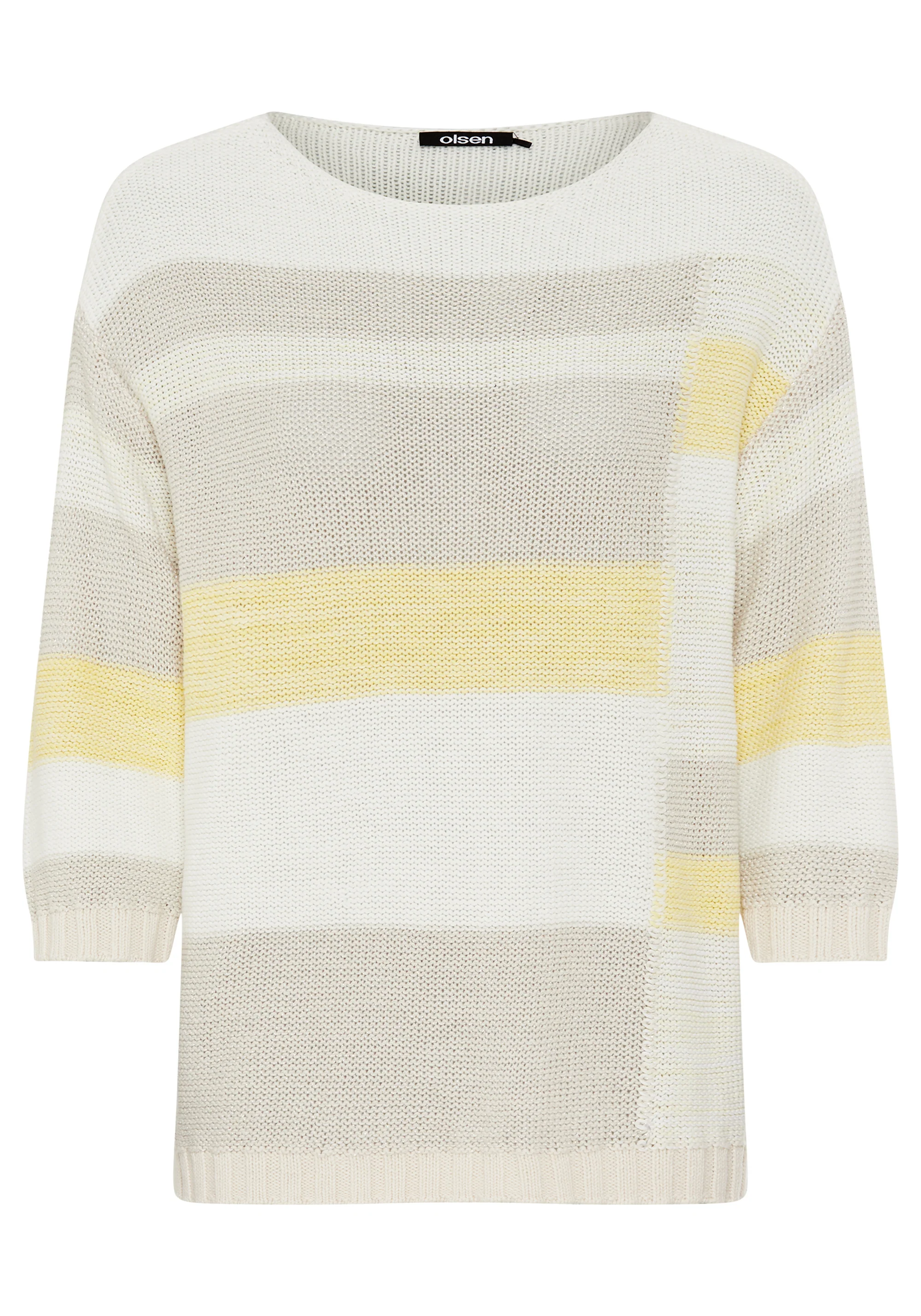 Colour Block Boat Neck Sweater - Image 3