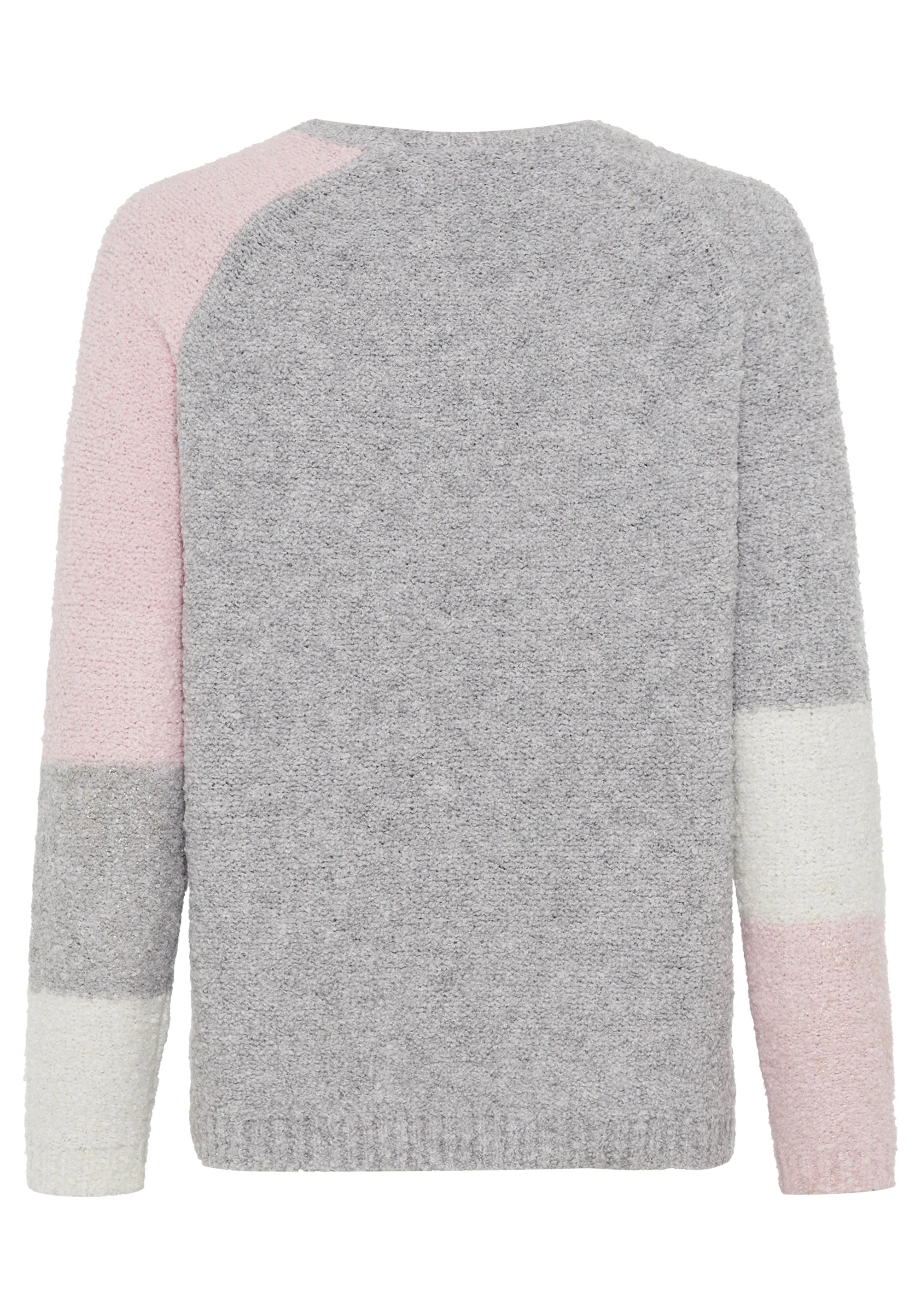 Colour Block Bouclé Sweater - Image 5
