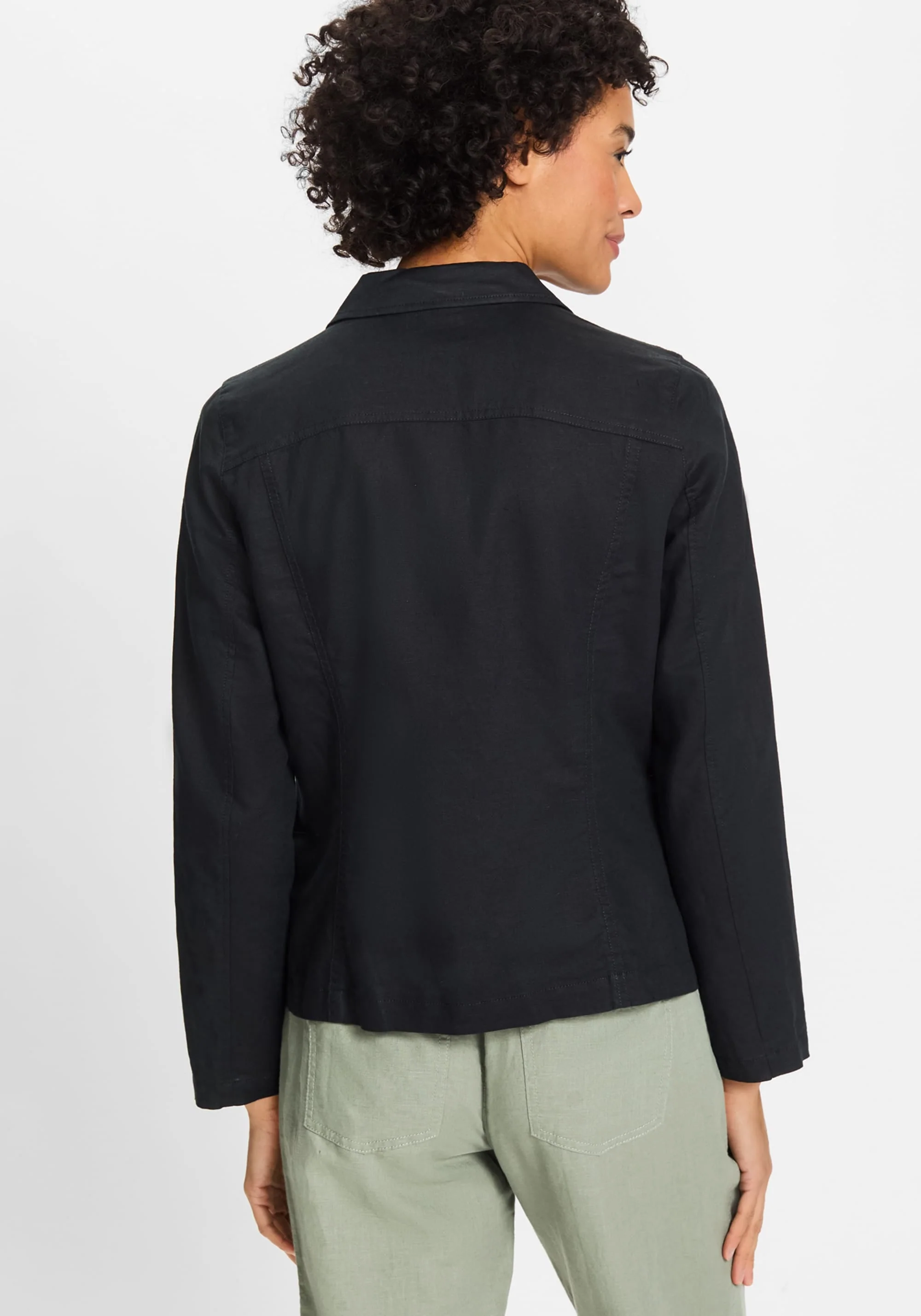Cotton Linen Blazer - Image 3