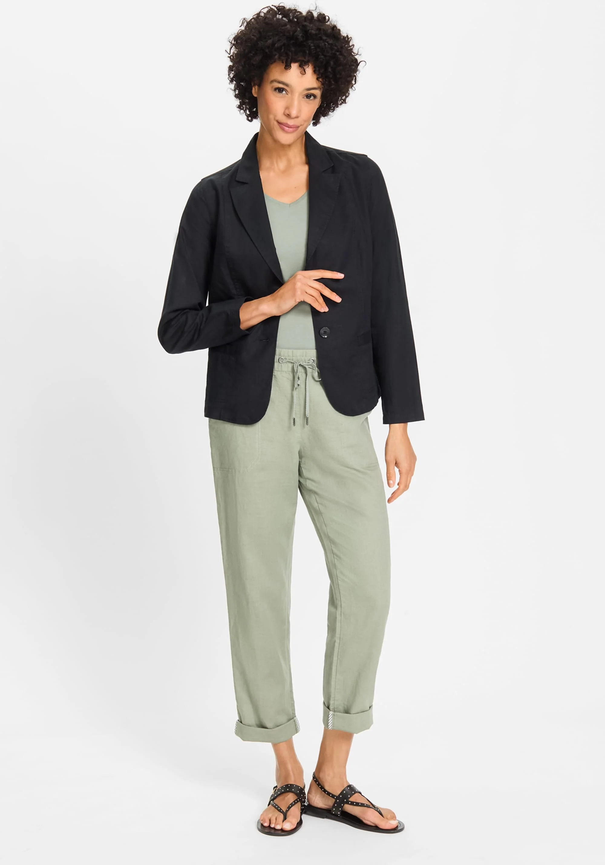 Cotton Linen Blazer - Image 4