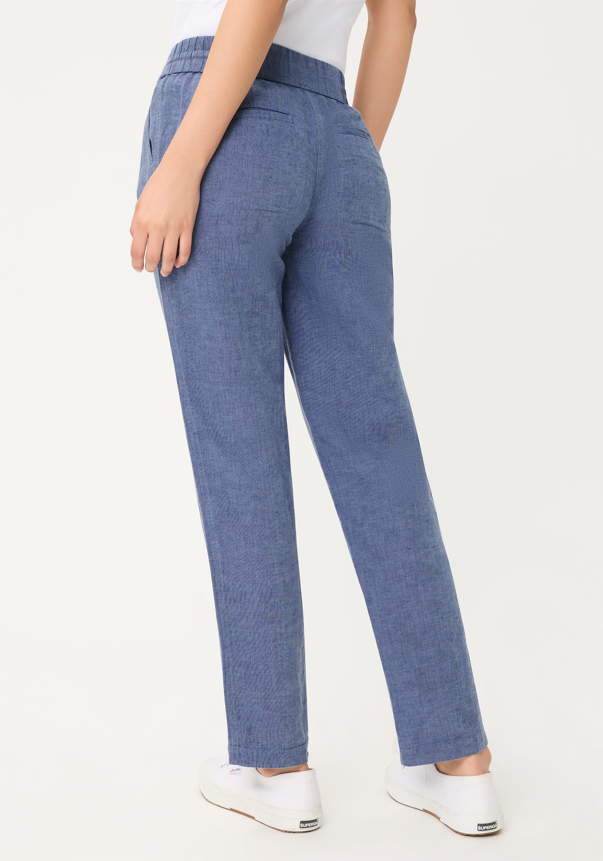 Cotton-Linen Blend Cropped Pant - Image 3