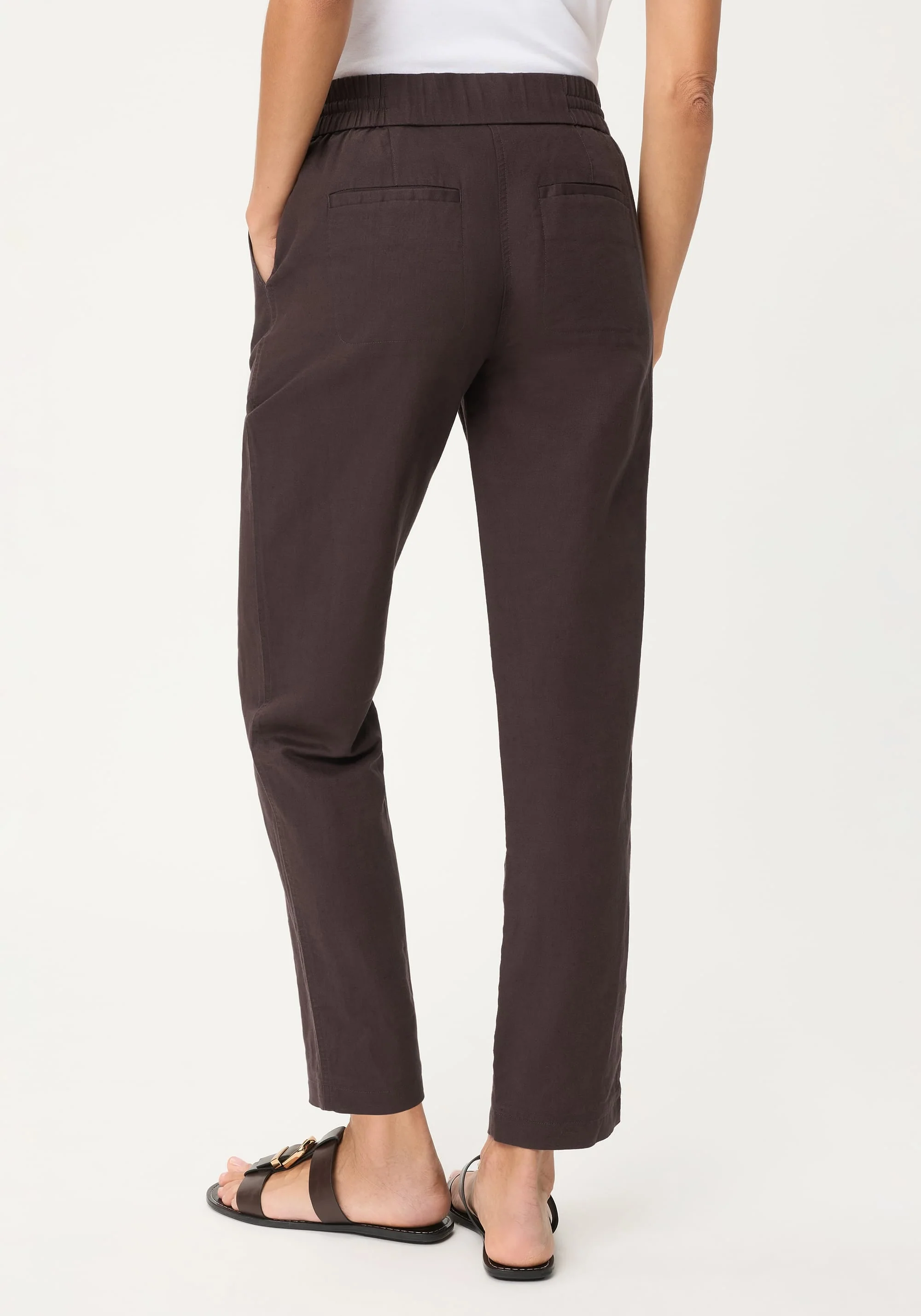 Cotton-Linen Blend Cropped Pant - Image 3