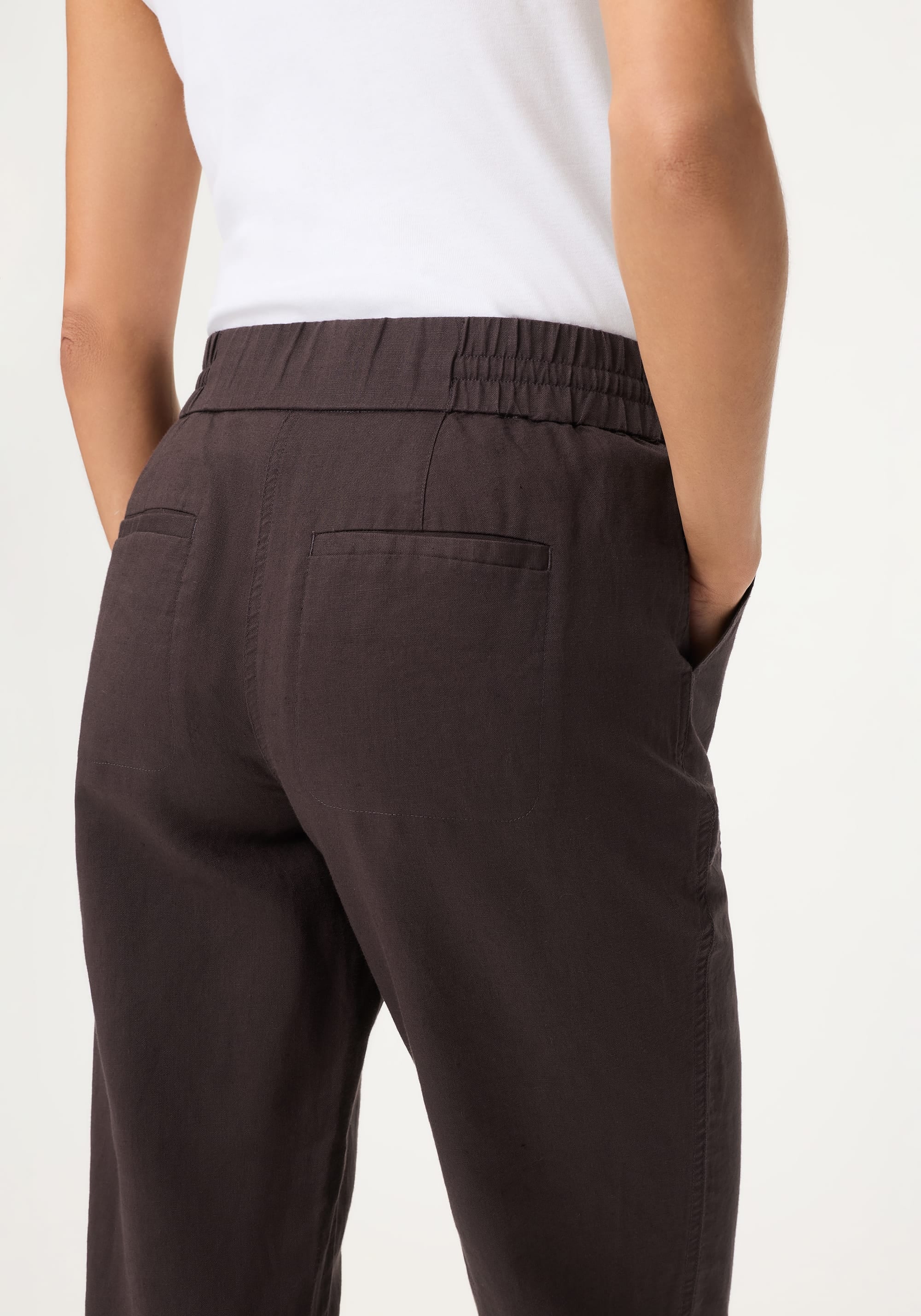 Cotton-Linen Blend Cropped Pant - Image 5