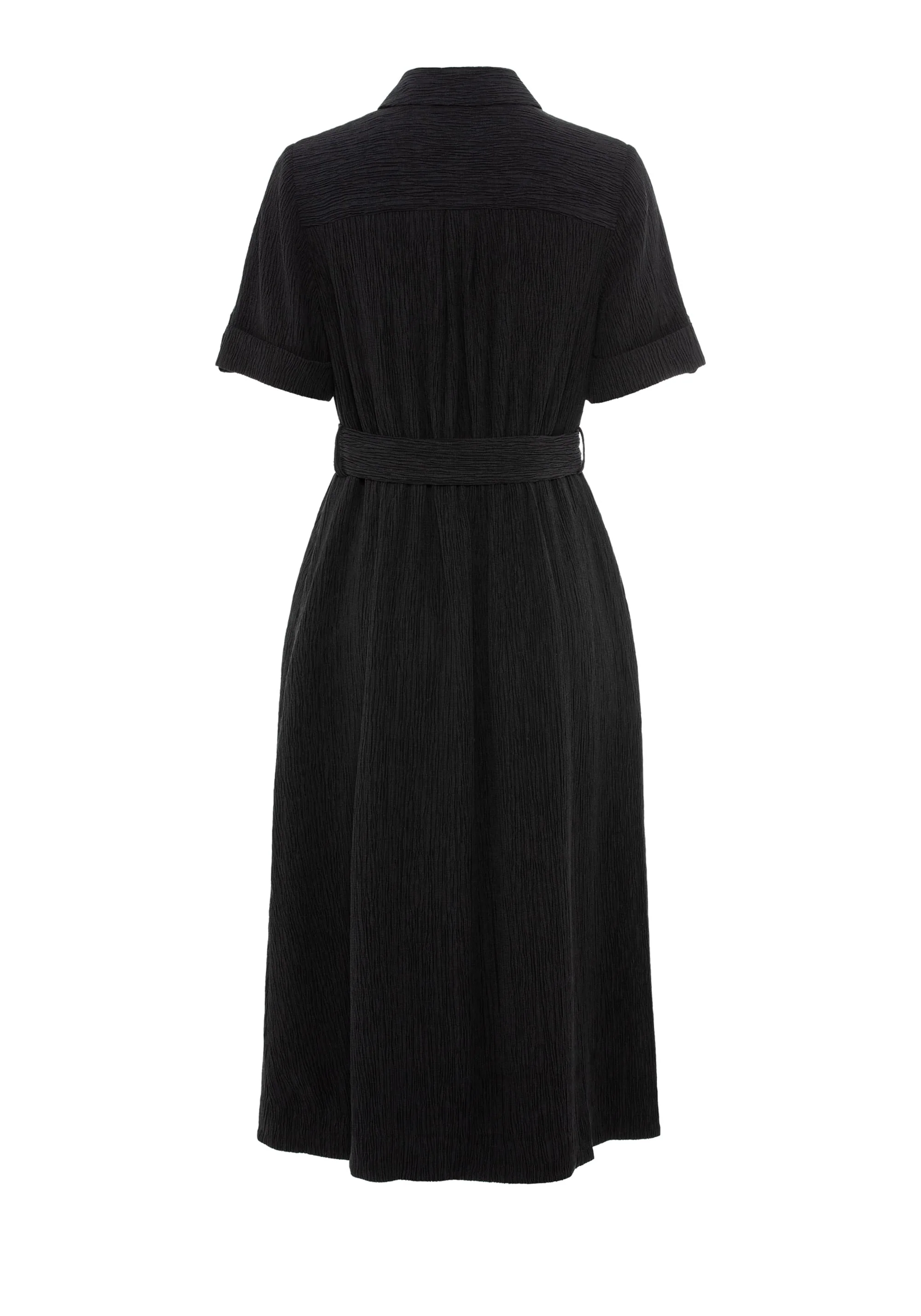 Crinkle A-Line Shirt Dress - Image 5