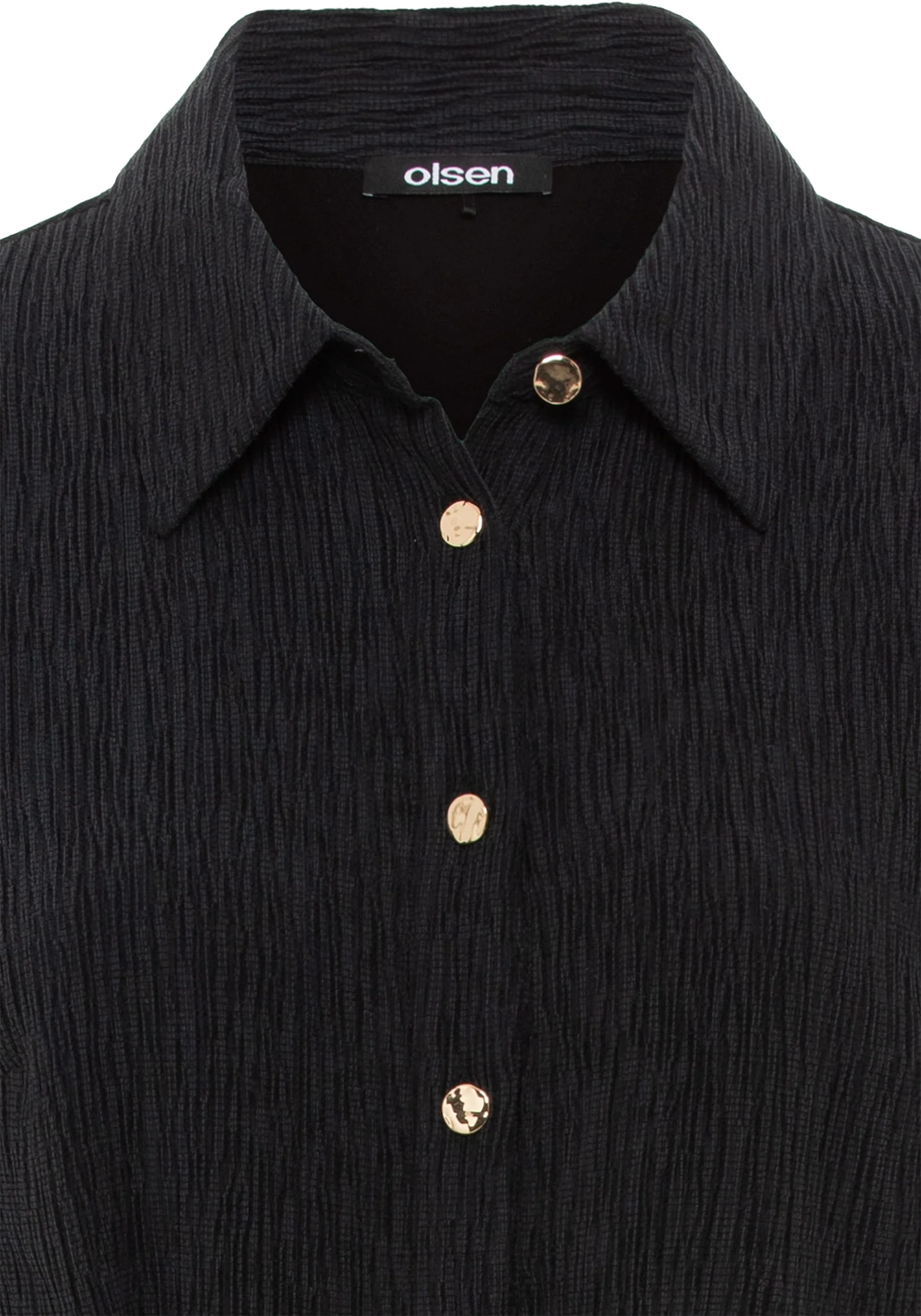 Crinkle A-Line Shirt Dress - Image 6