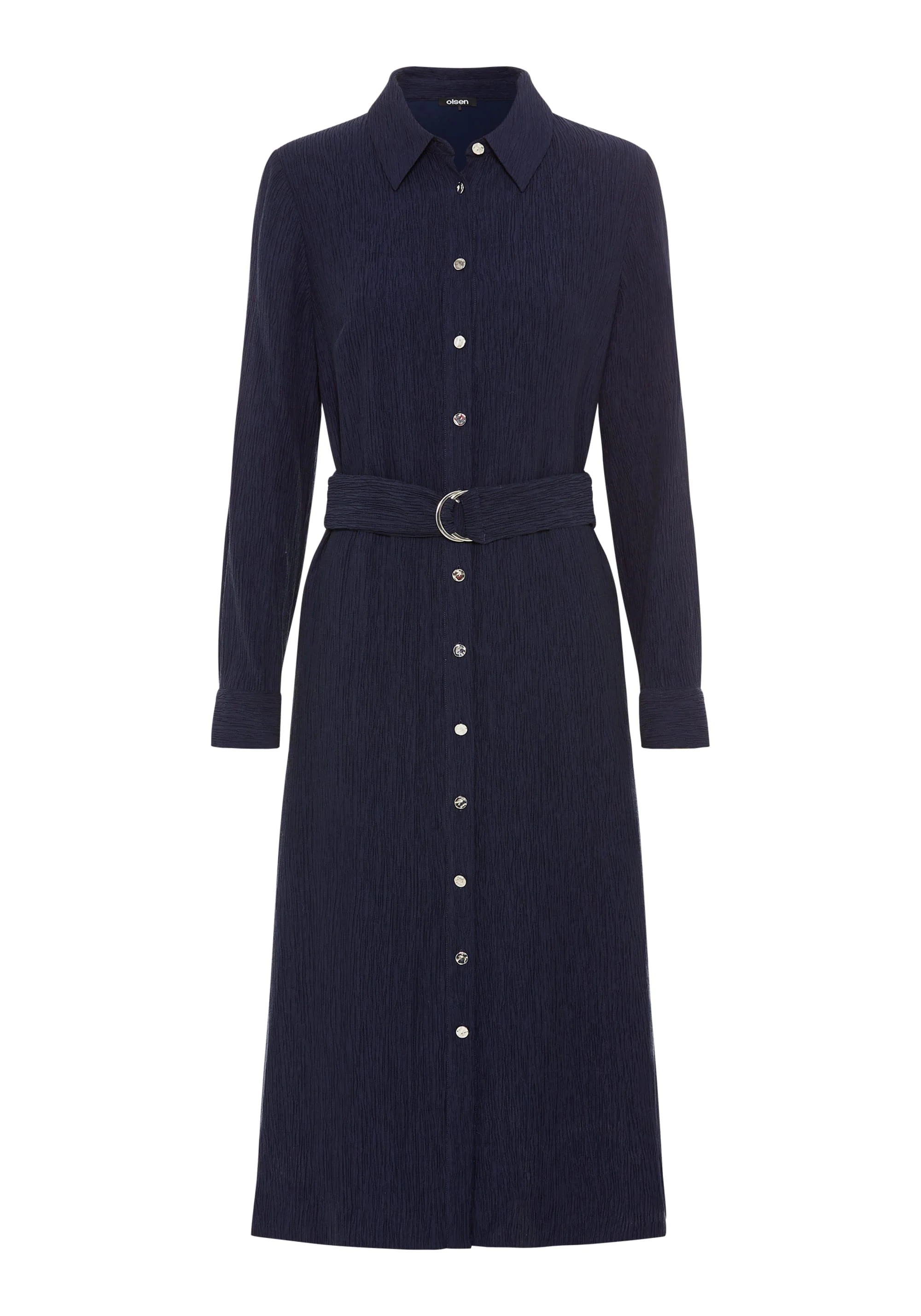 Crinkle A-Line Shirt Dress - Image 6