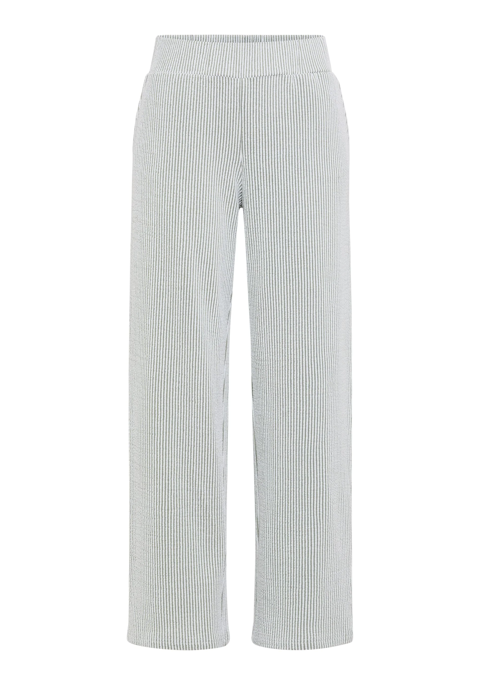 Cropped Seersucker Pull-On Pant - Image 6