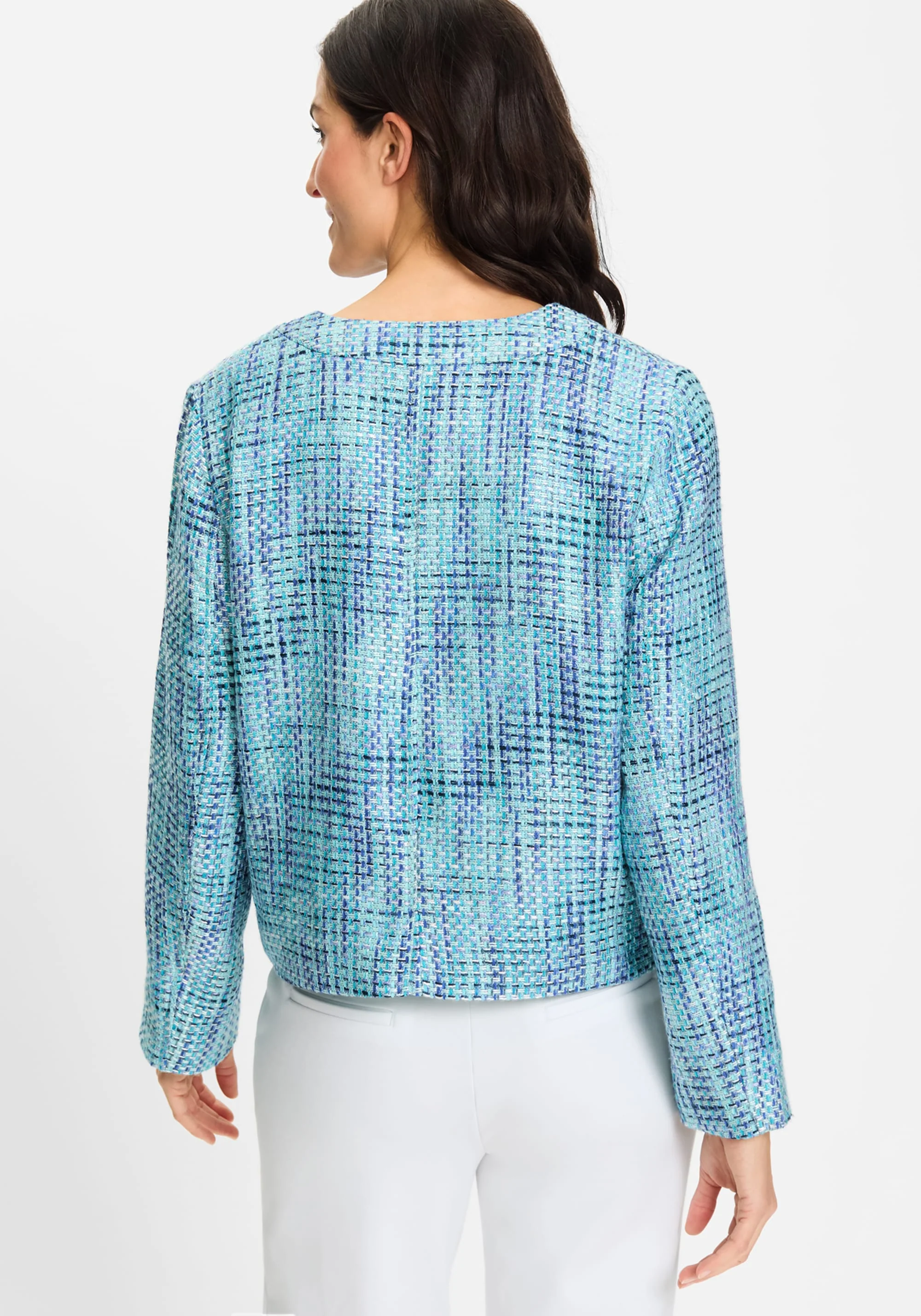 Cropped Tweed Jacket - Image 3