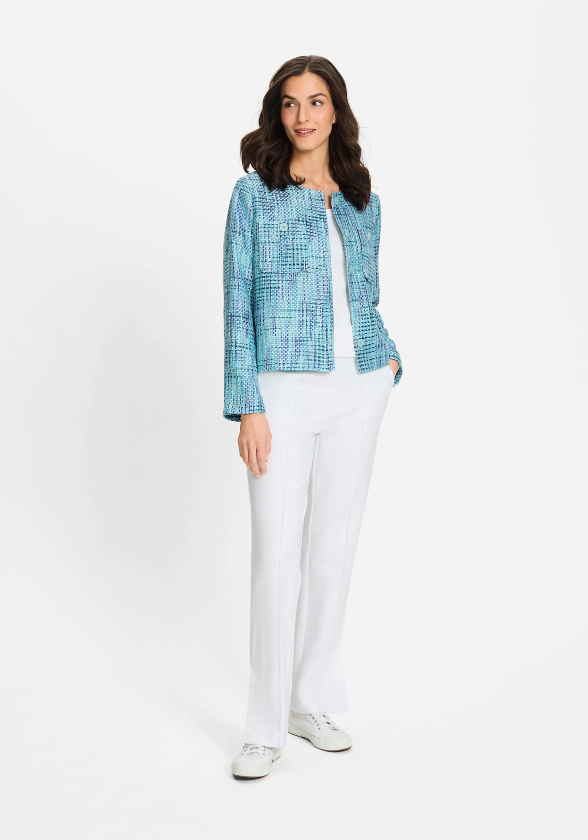 Cropped Tweed Jacket - Image 4