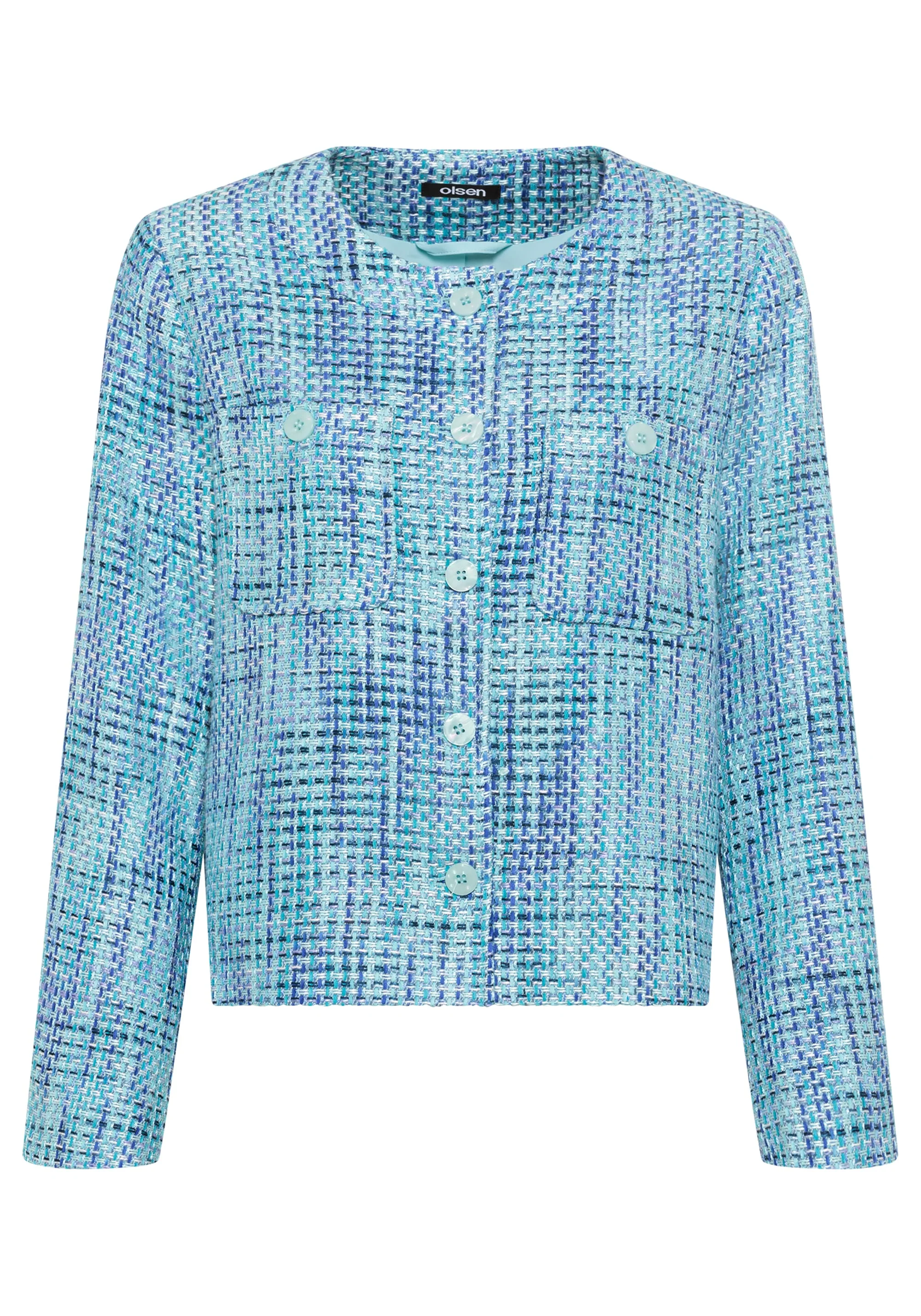 Cropped Tweed Jacket - Image 5